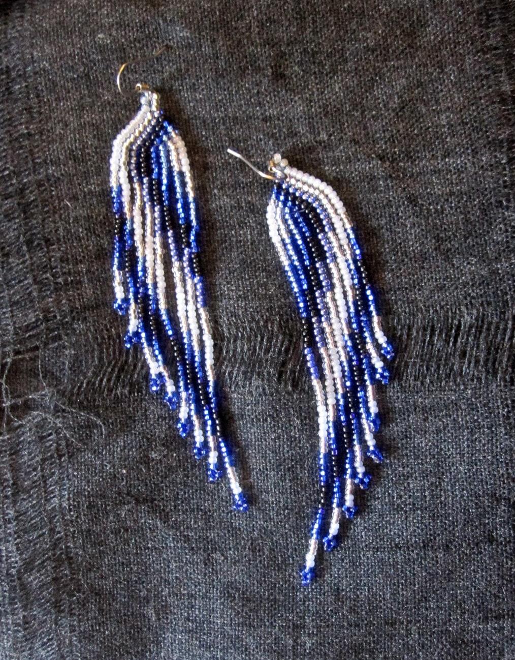 Beaded Fringe Earrings
