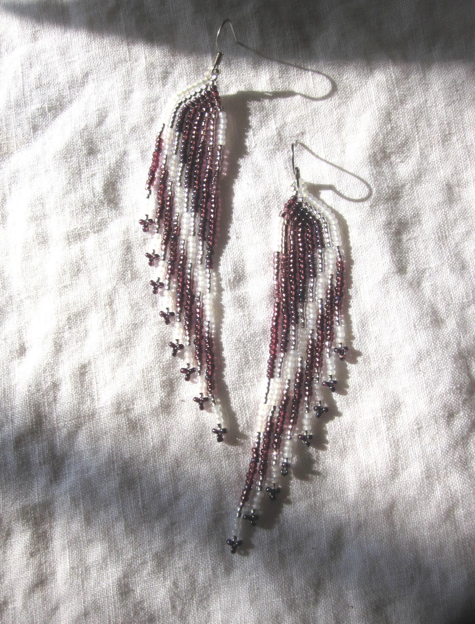 Beaded Fringe Earrings