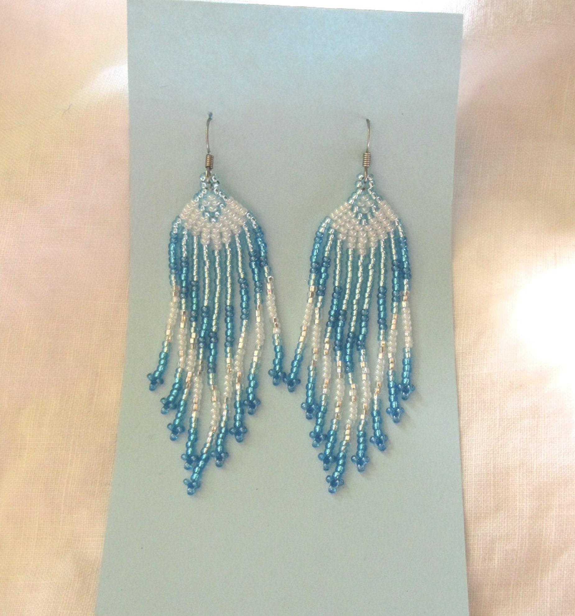 Beaded Fringe Earrings