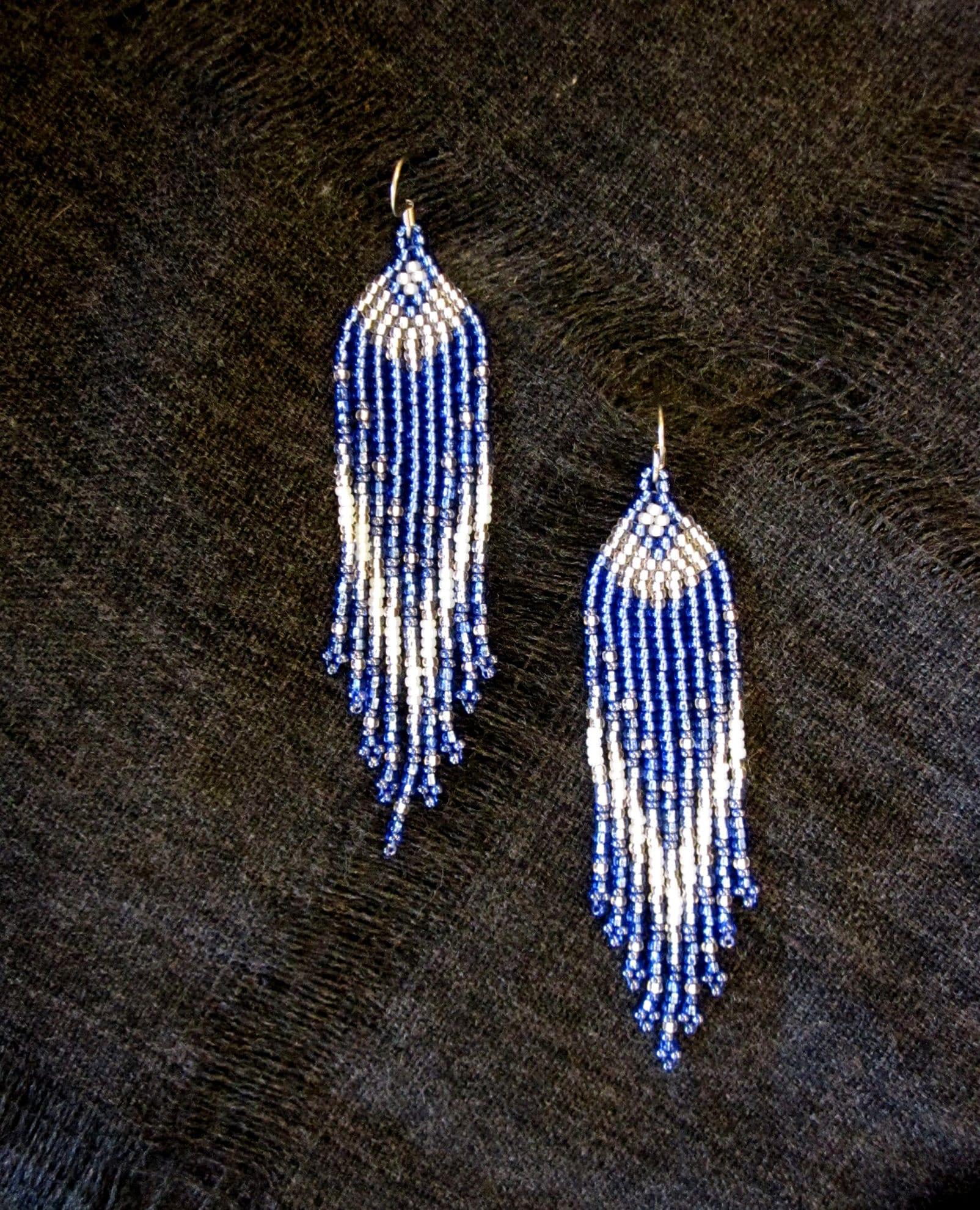 Beaded Fringe Earrings