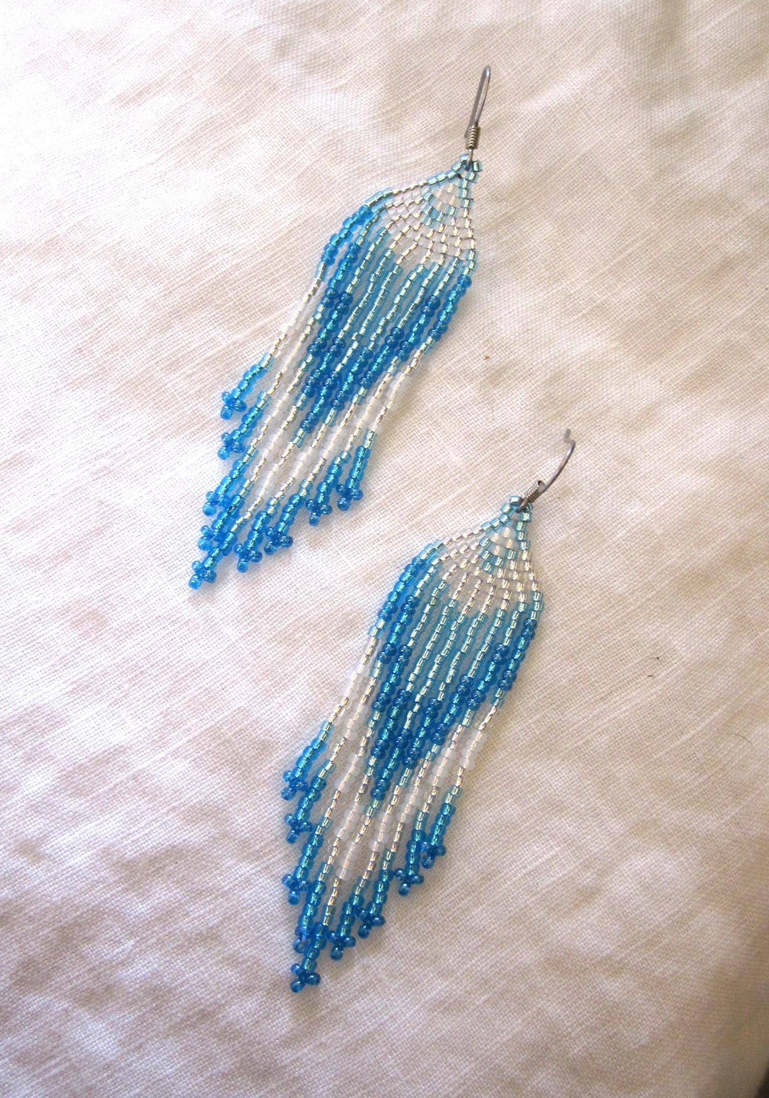 Beaded Fringe Earrings