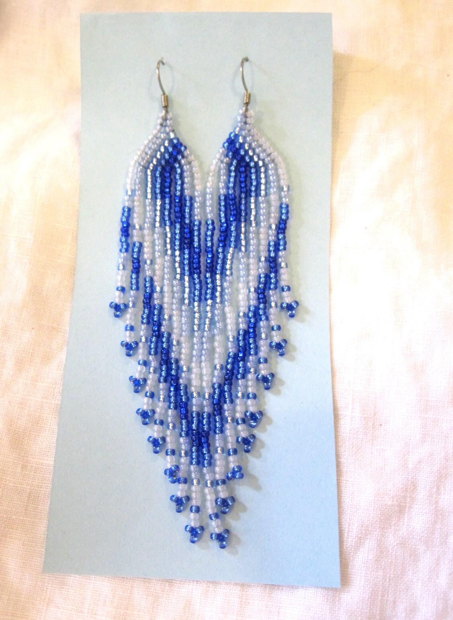 Beaded Fringe Earrings