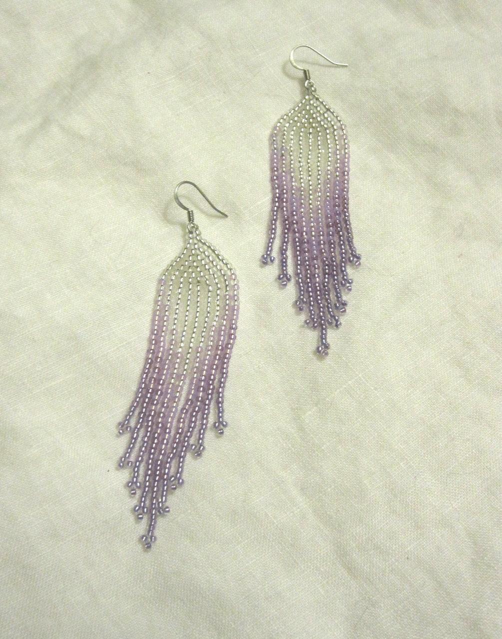 Beaded Fringe Earrings