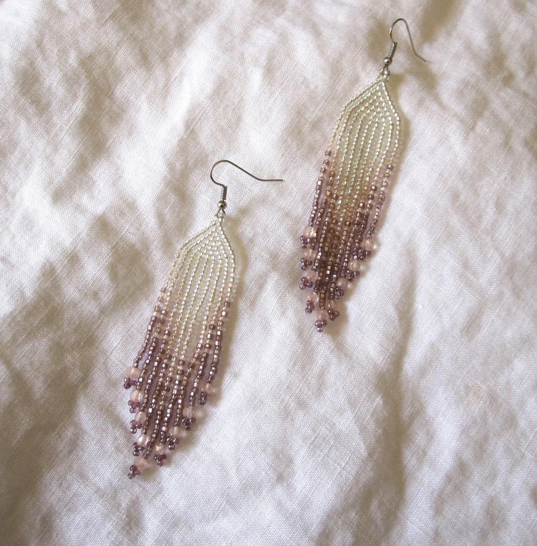 Beaded Fringe Earrings