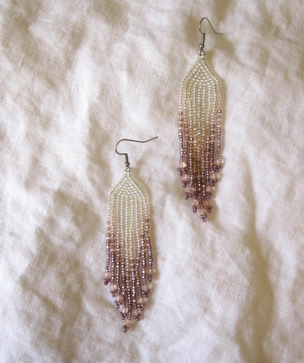 Beaded Fringe Earrings
