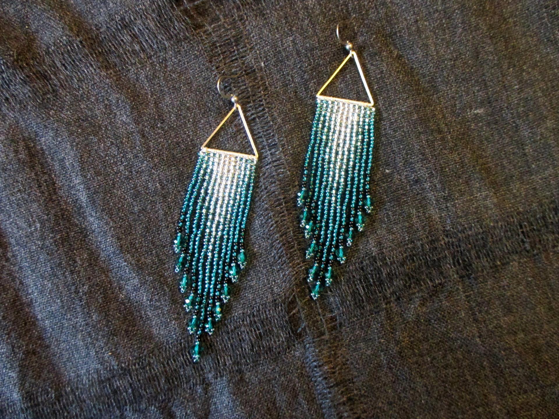 Beaded Fringe Earrings