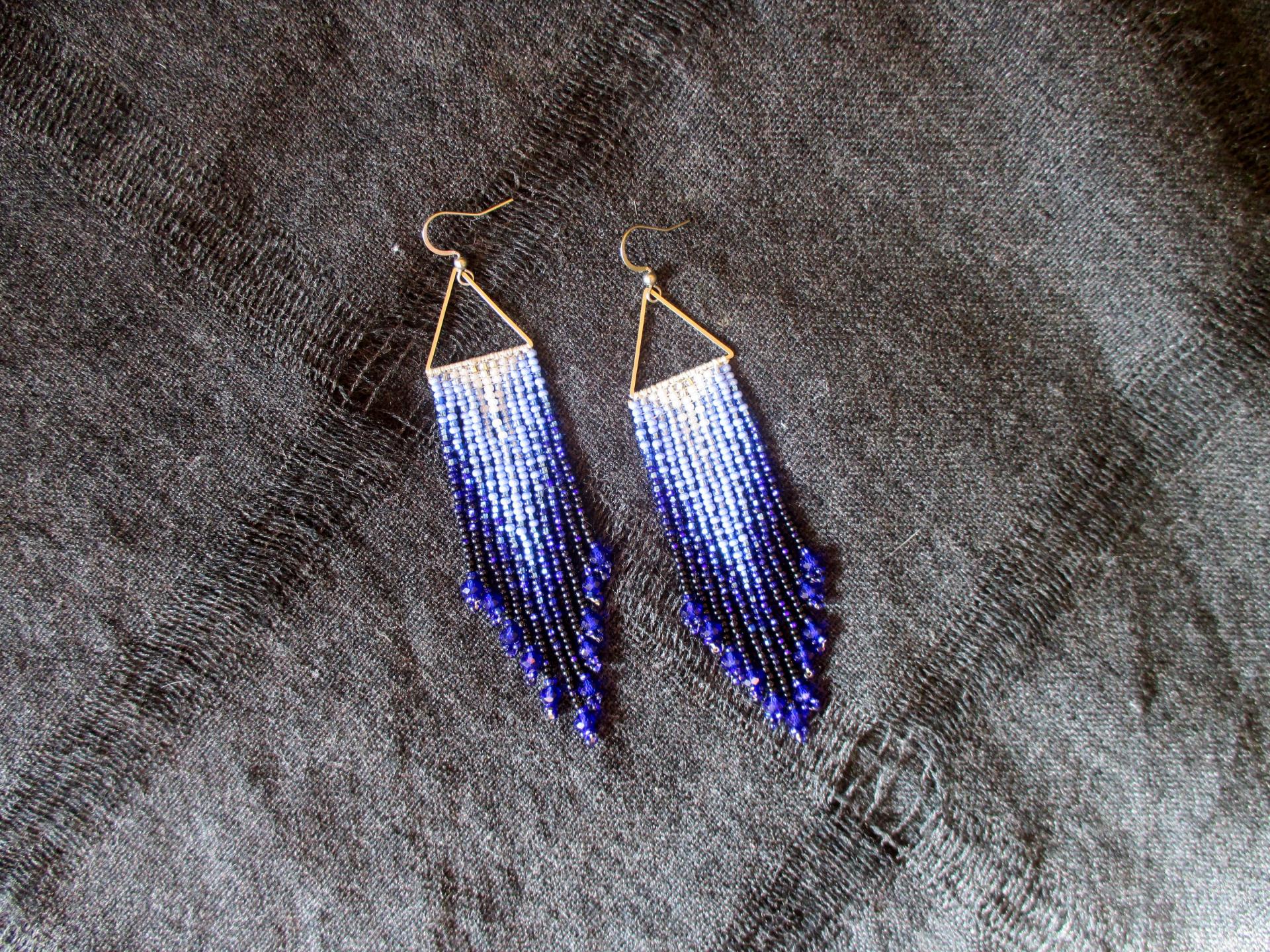 Beaded Fringe Earrings