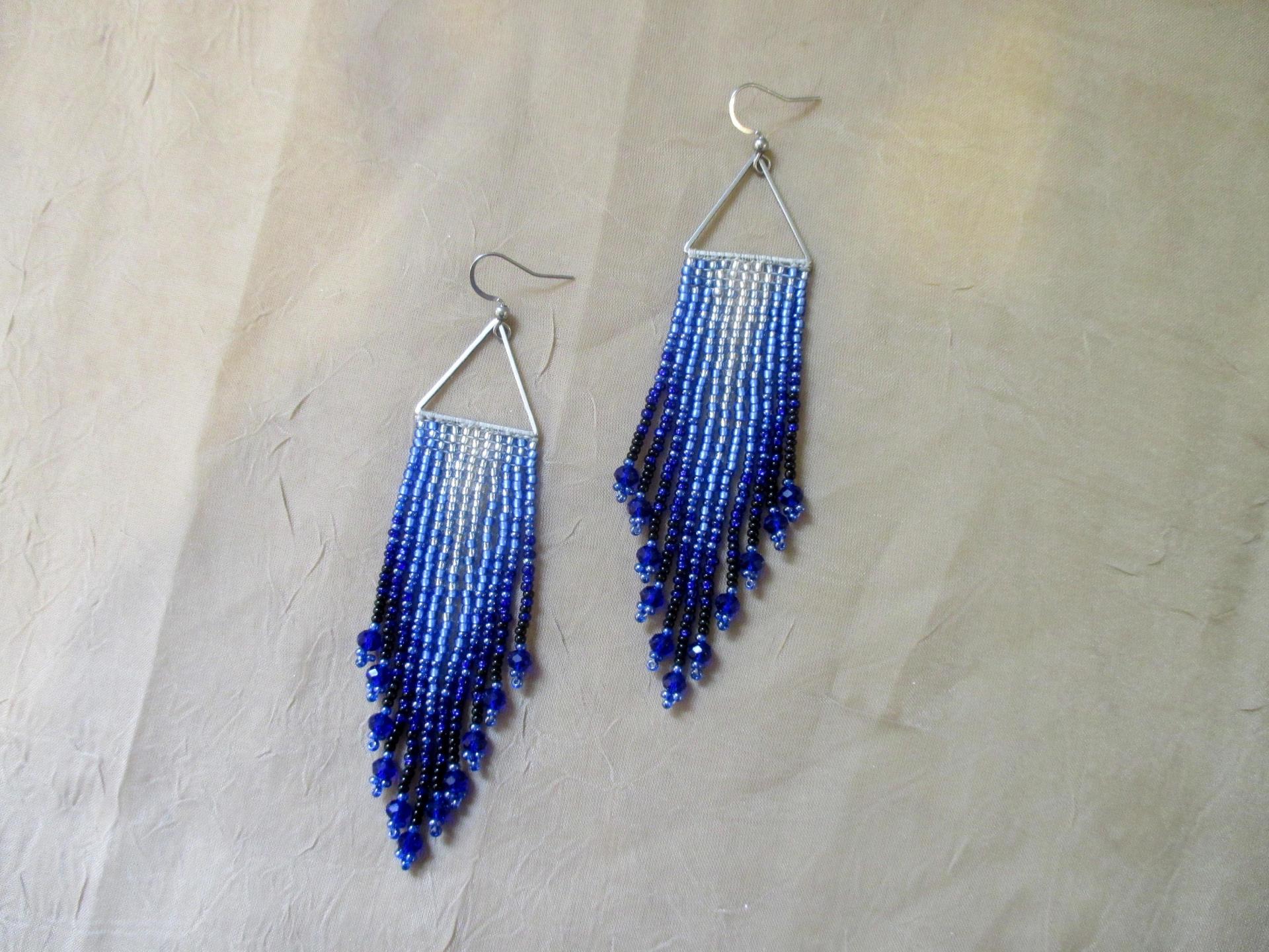 Beaded Fringe Earrings