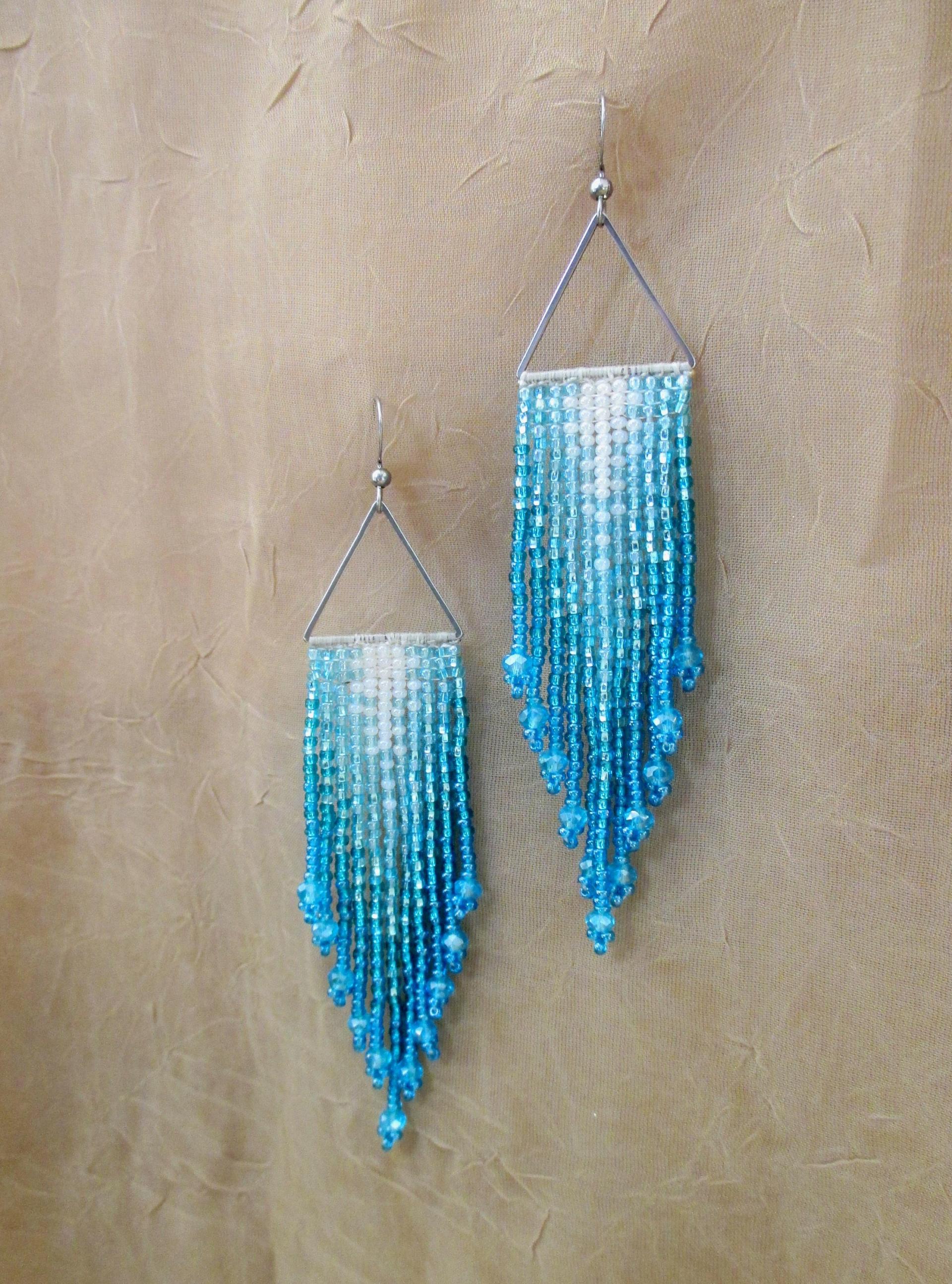 Beaded Fringe Earrings