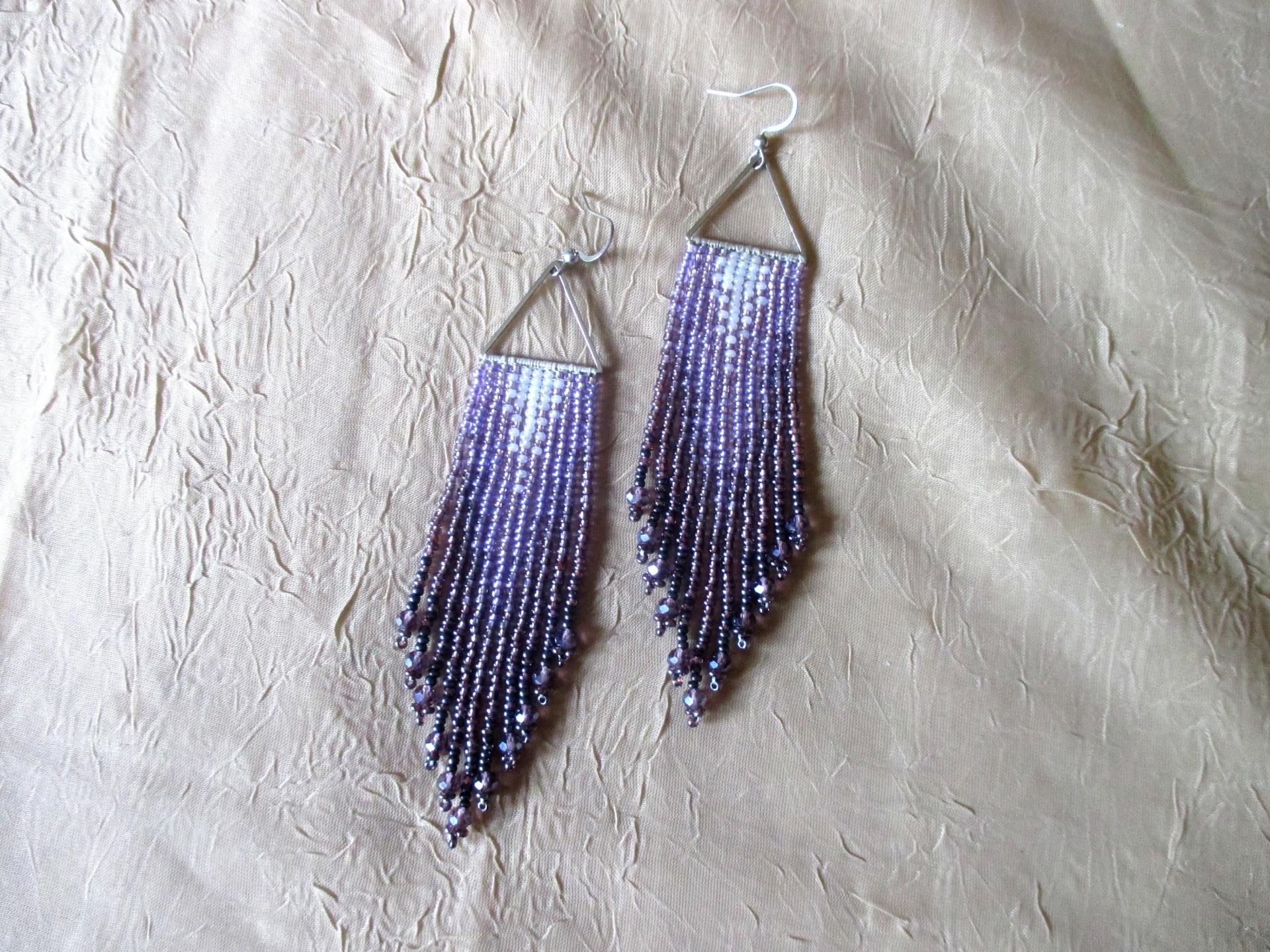 Beaded Fringe Earrings