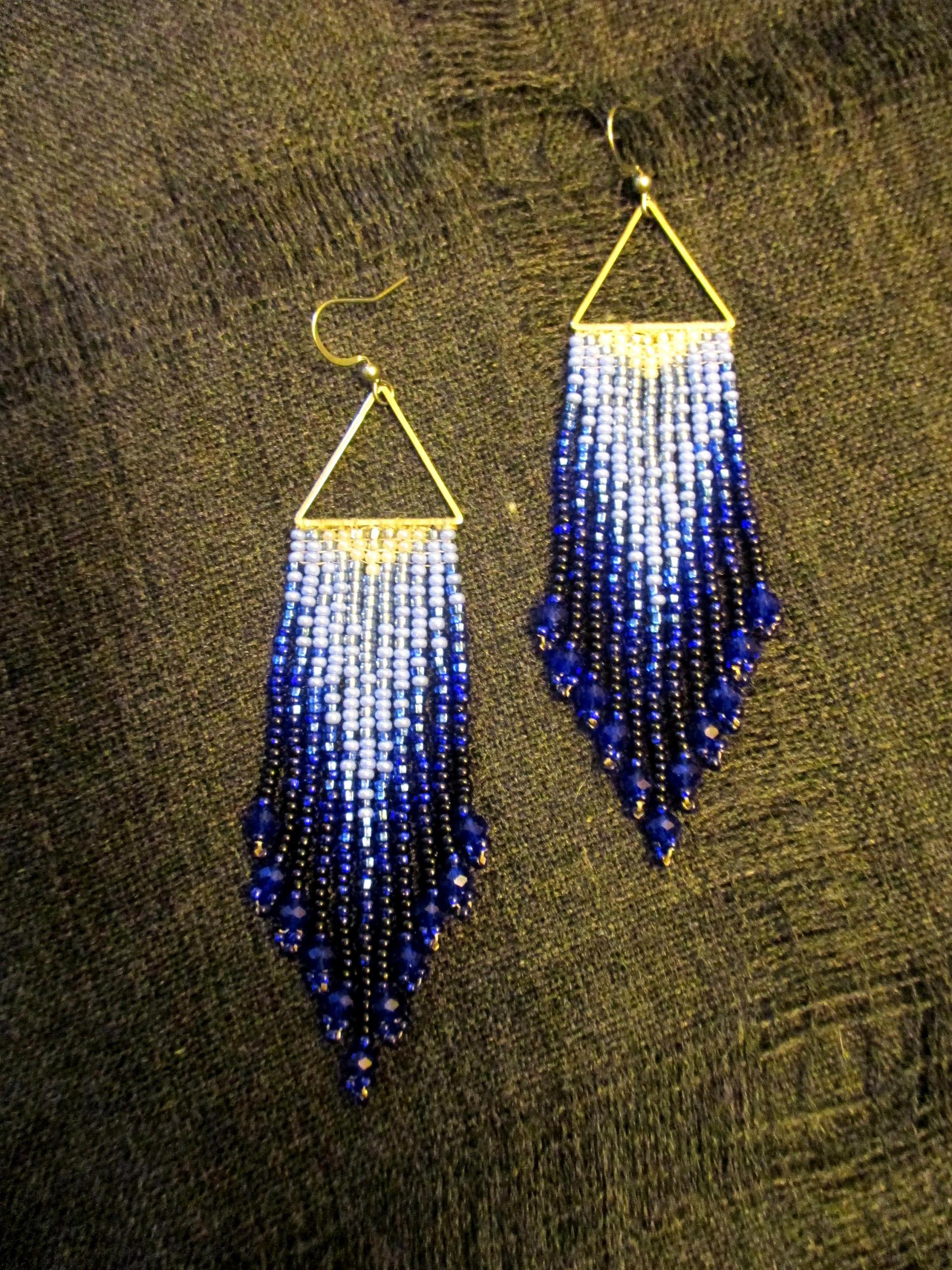 Beaded Fringe Earrings