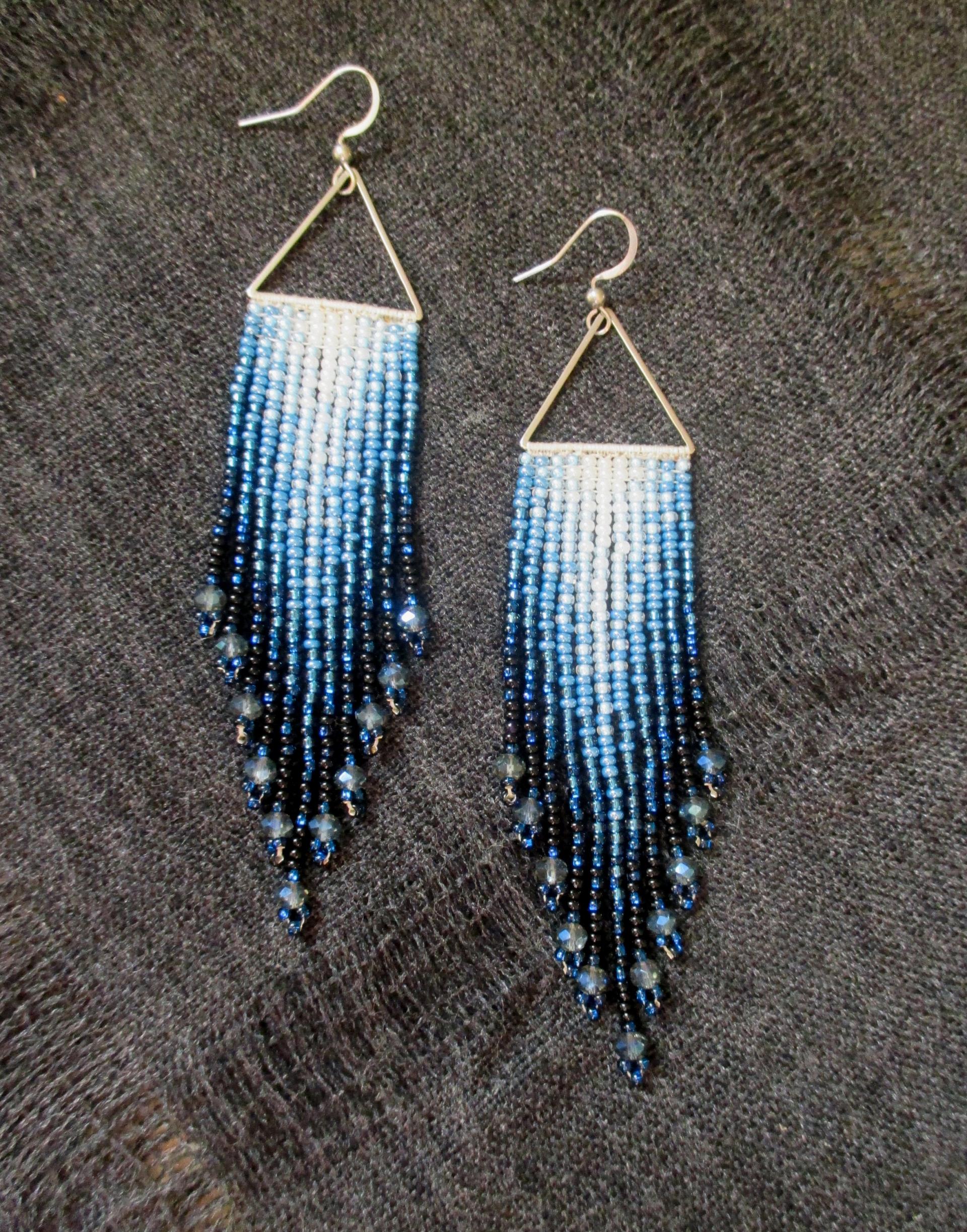 Beaded Fringe Earrings