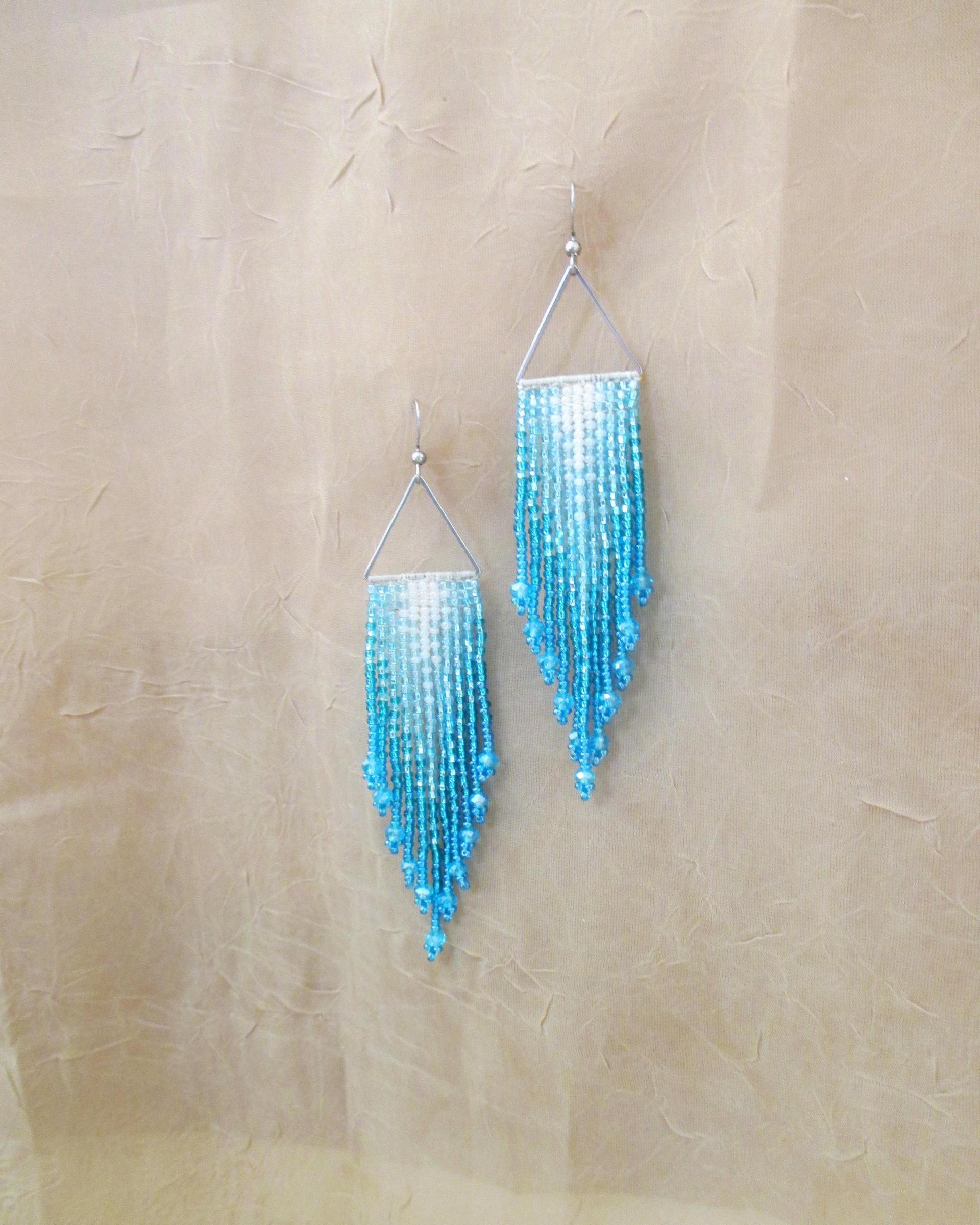 Beaded Fringe Earrings