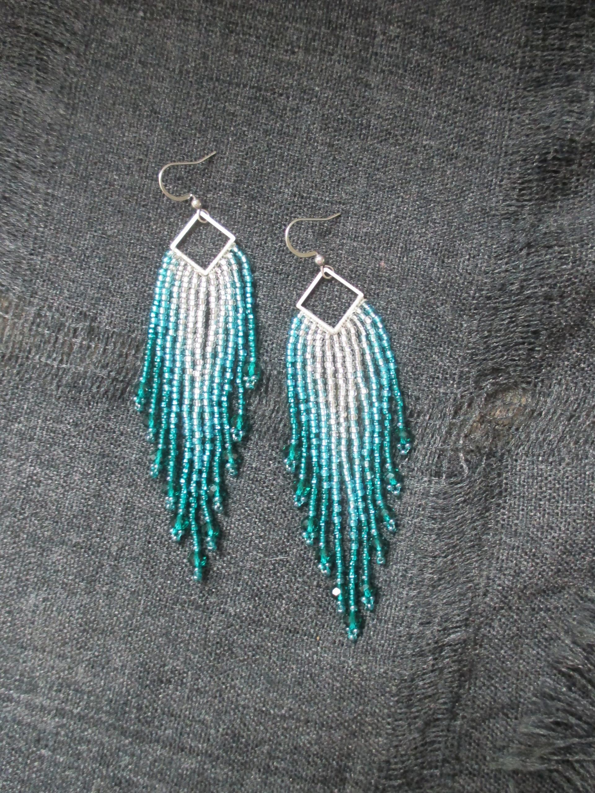 Beaded Fringe Earrings