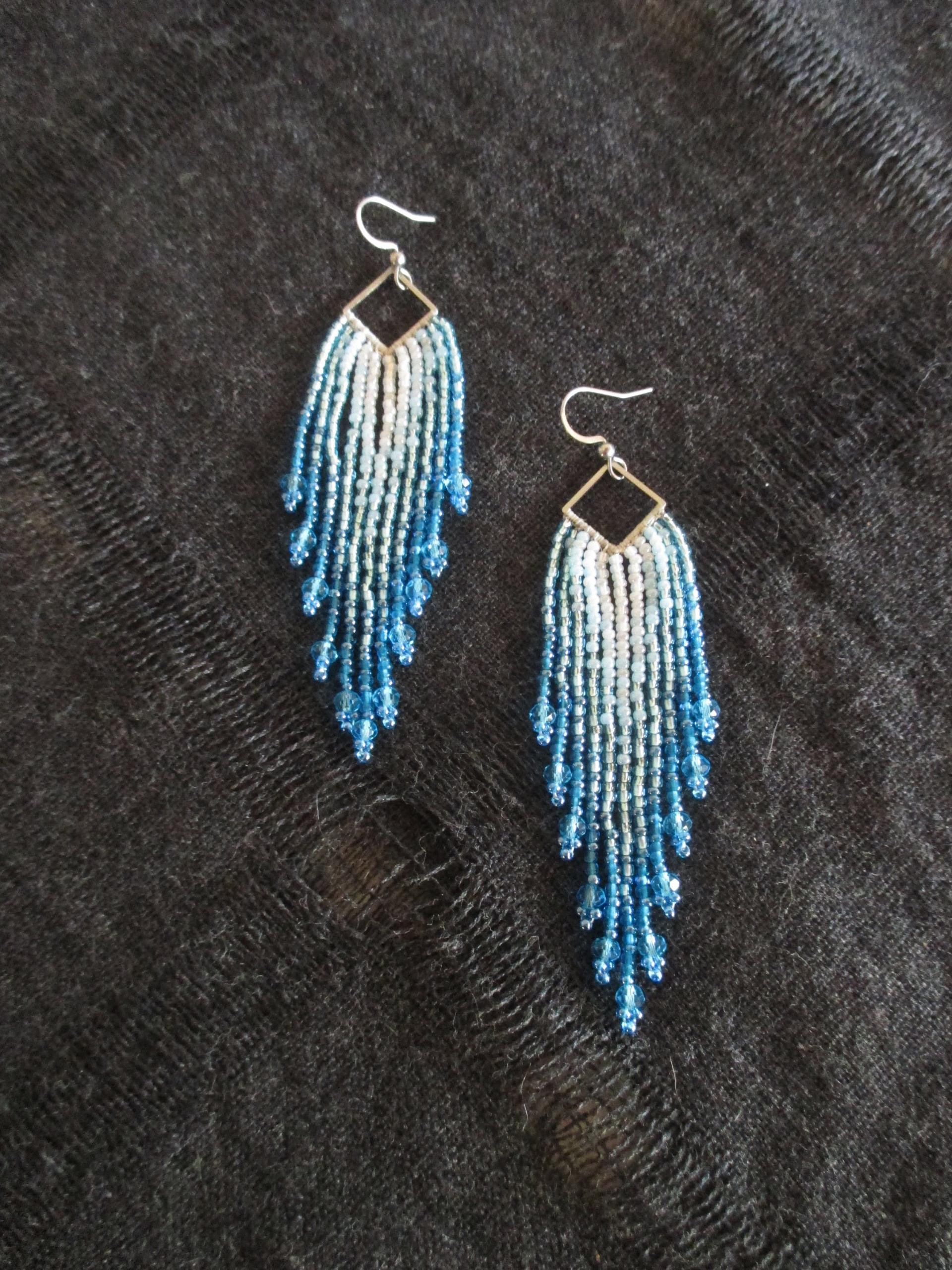 Beaded Fringe Earrings