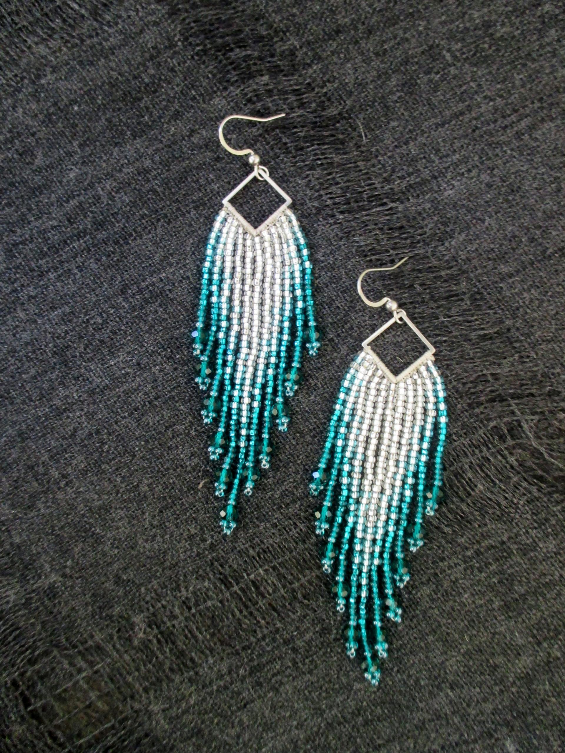 Beaded Fringe Earrings