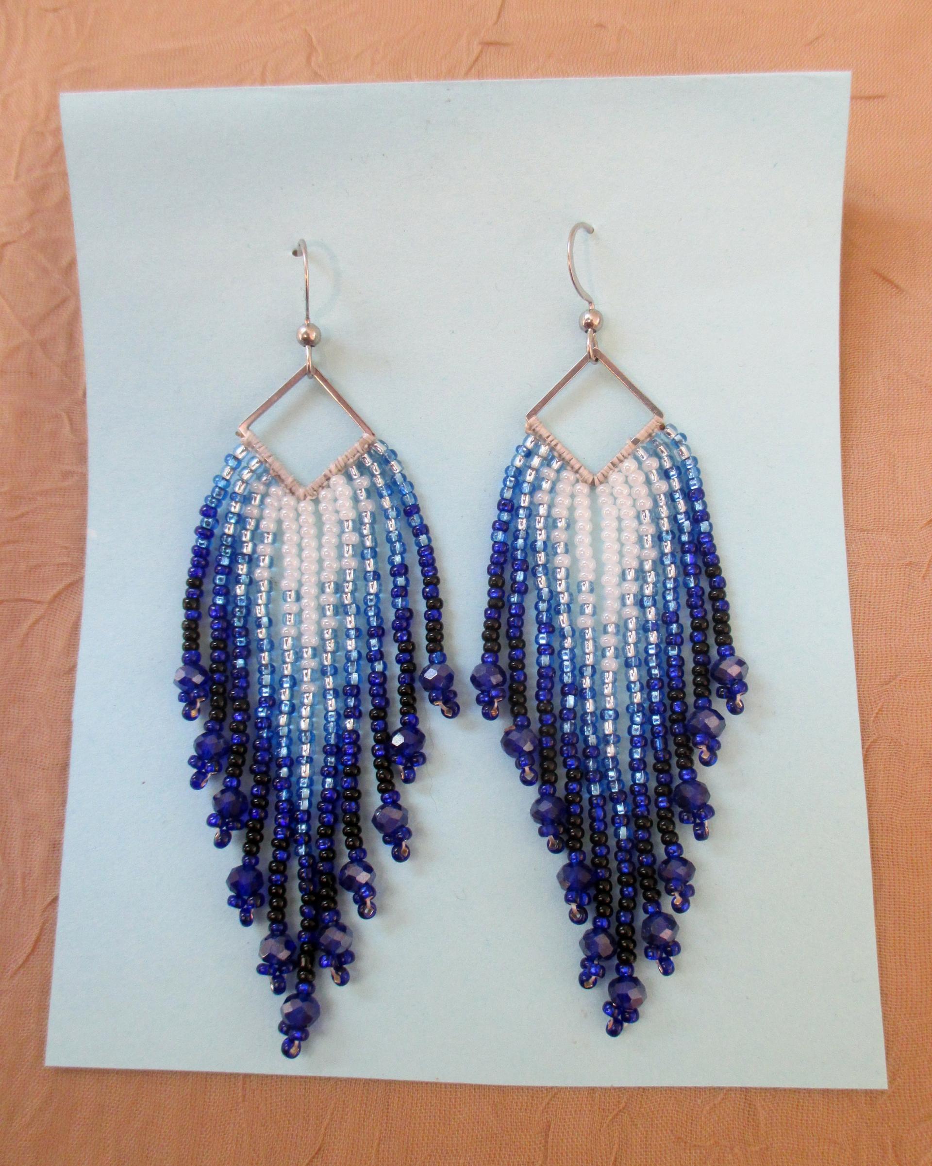 Beaded Fringe Earrings