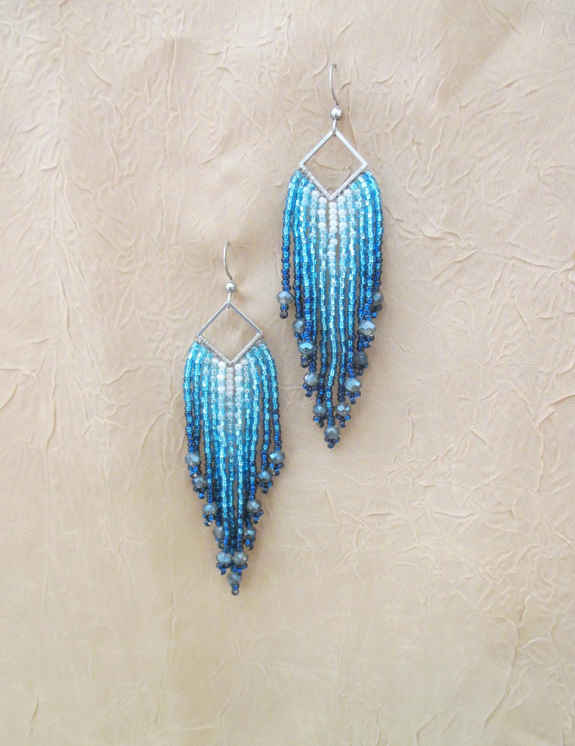 Beaded Fringe Earrings