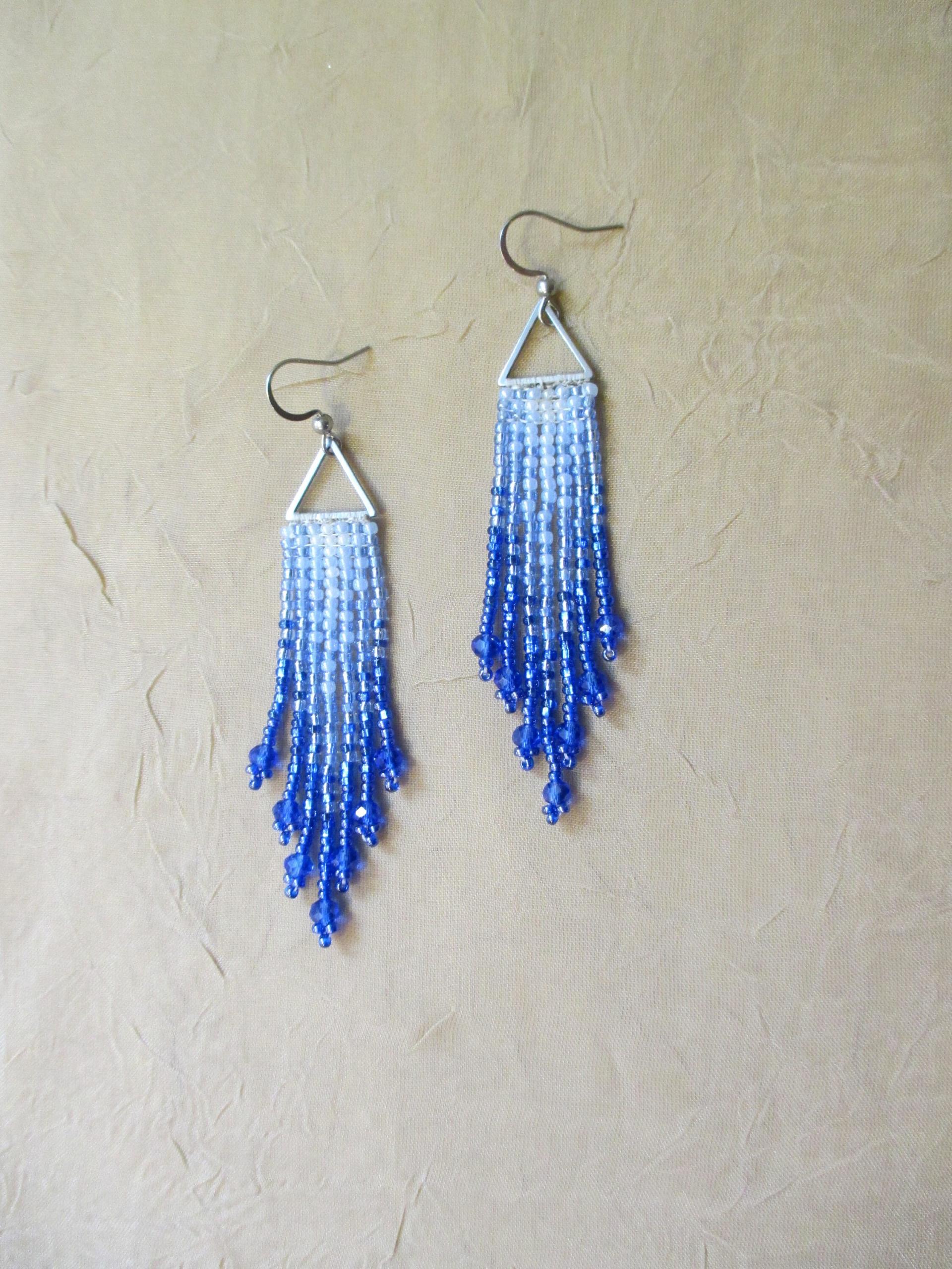 Beaded Fringe Earrings