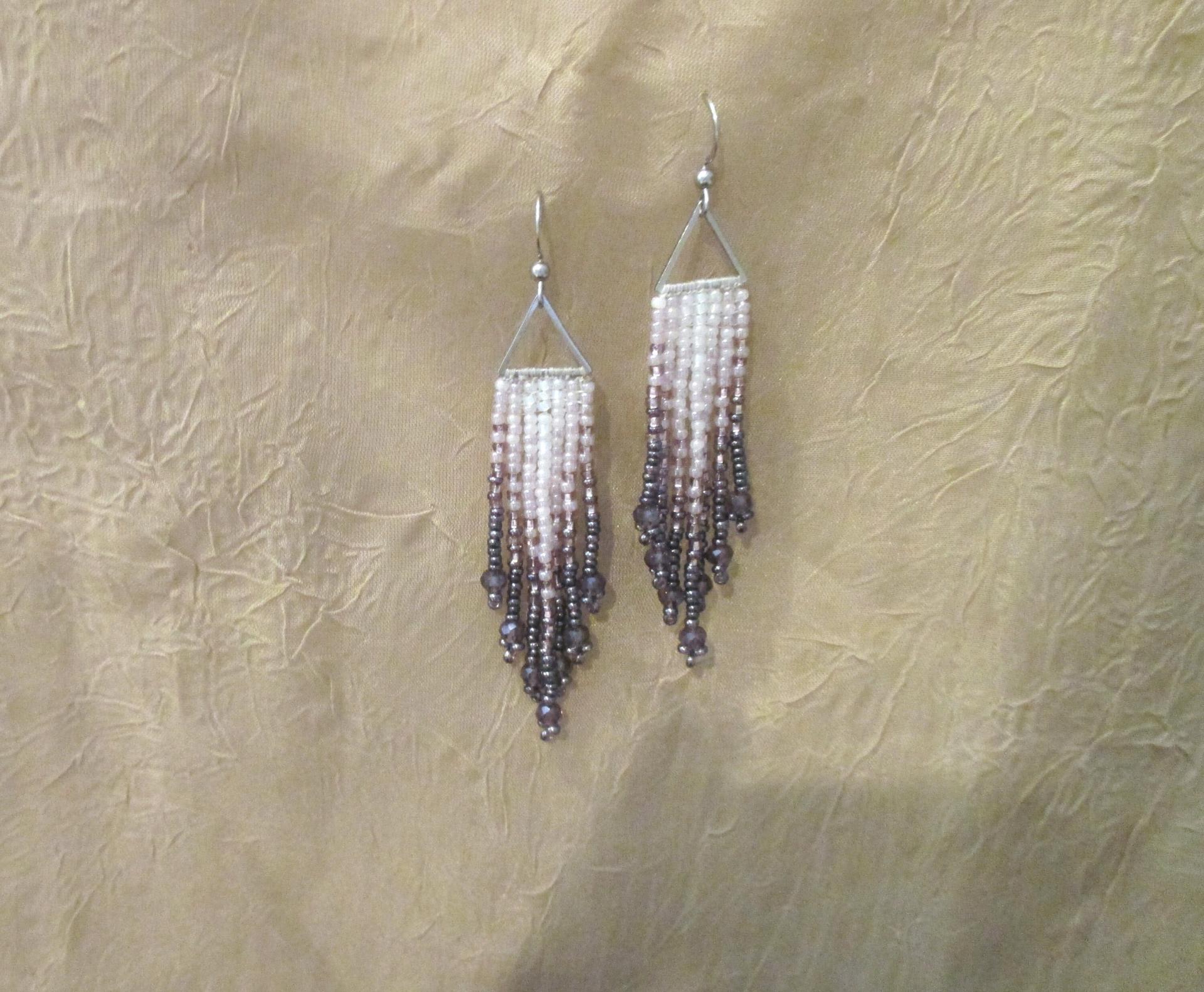 Beaded Fringe Earrings