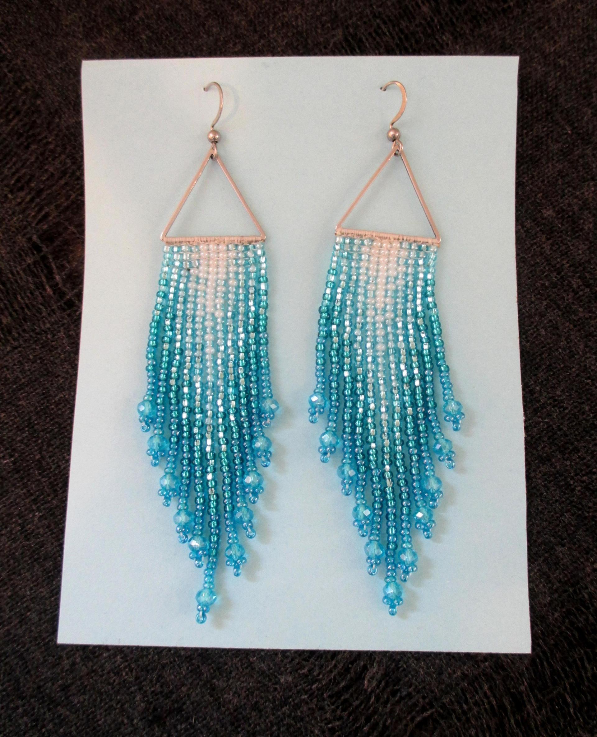 Beaded Fringe Earrings
