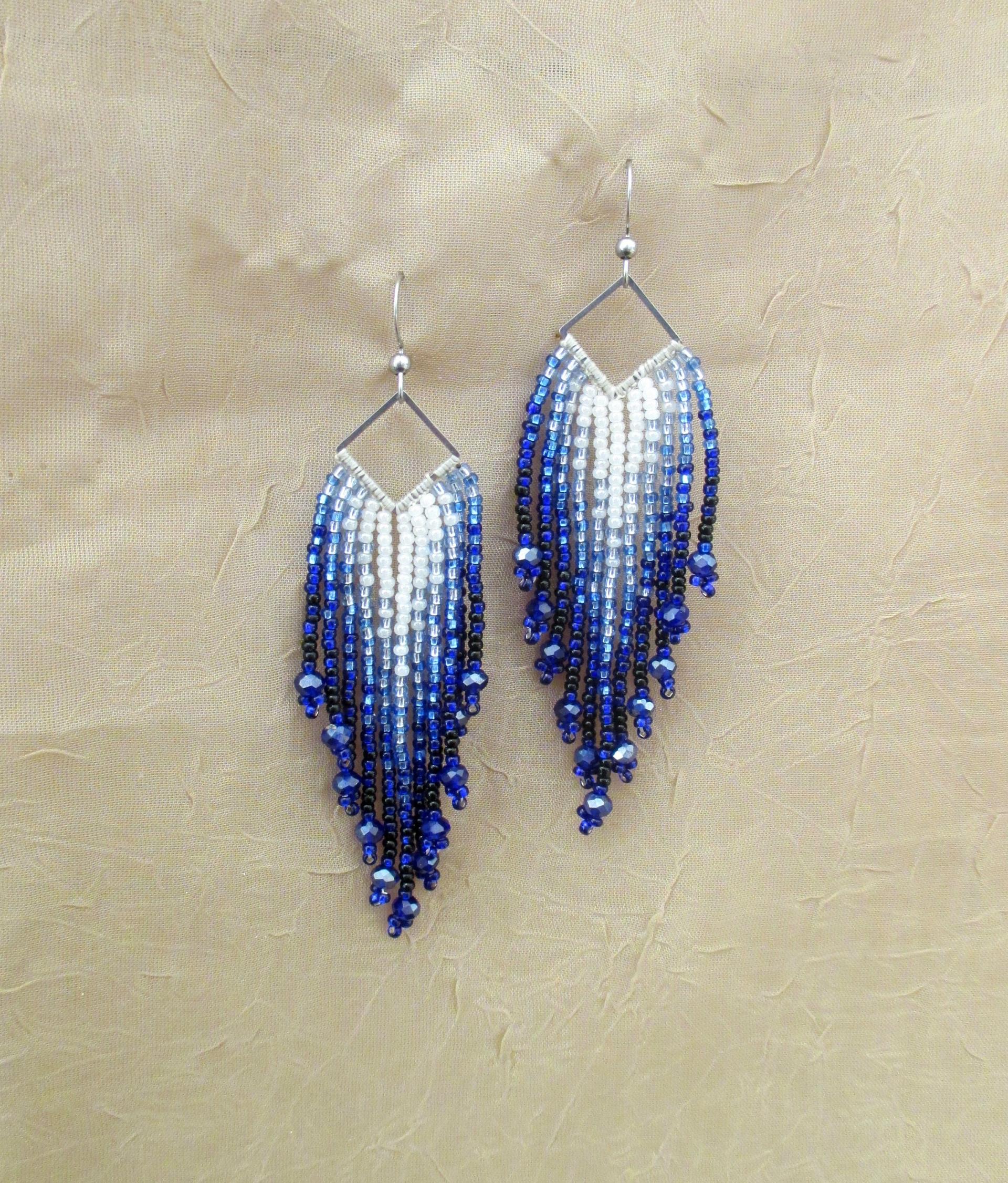 Beaded Fringe Earrings