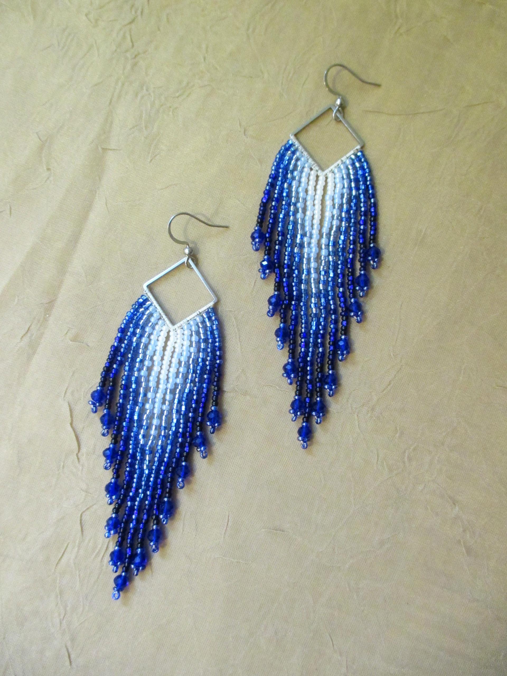 Beaded Fringe Earrings