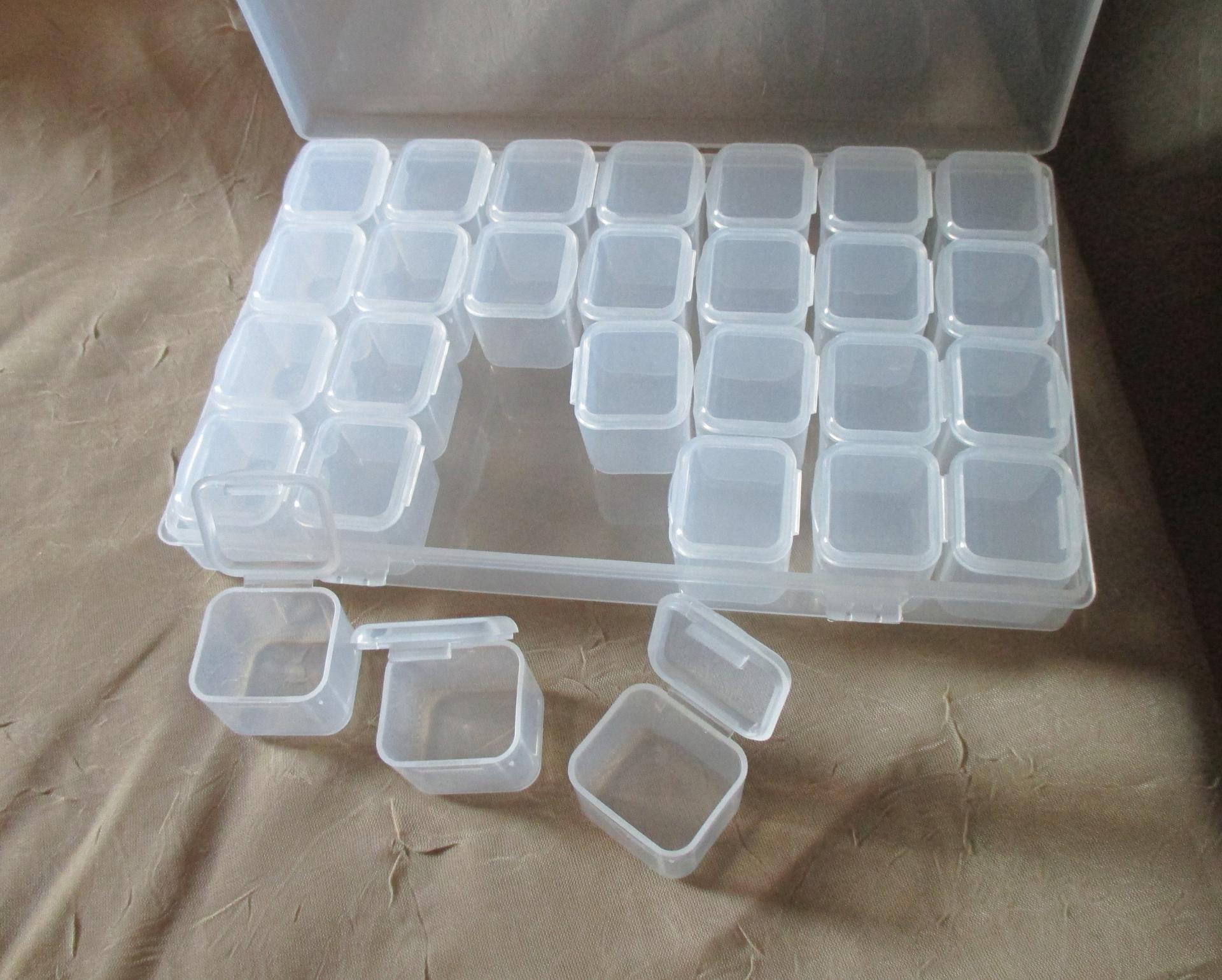 Plastic Containers, Organizers, Bead storage cases  - multiple sizes and styles