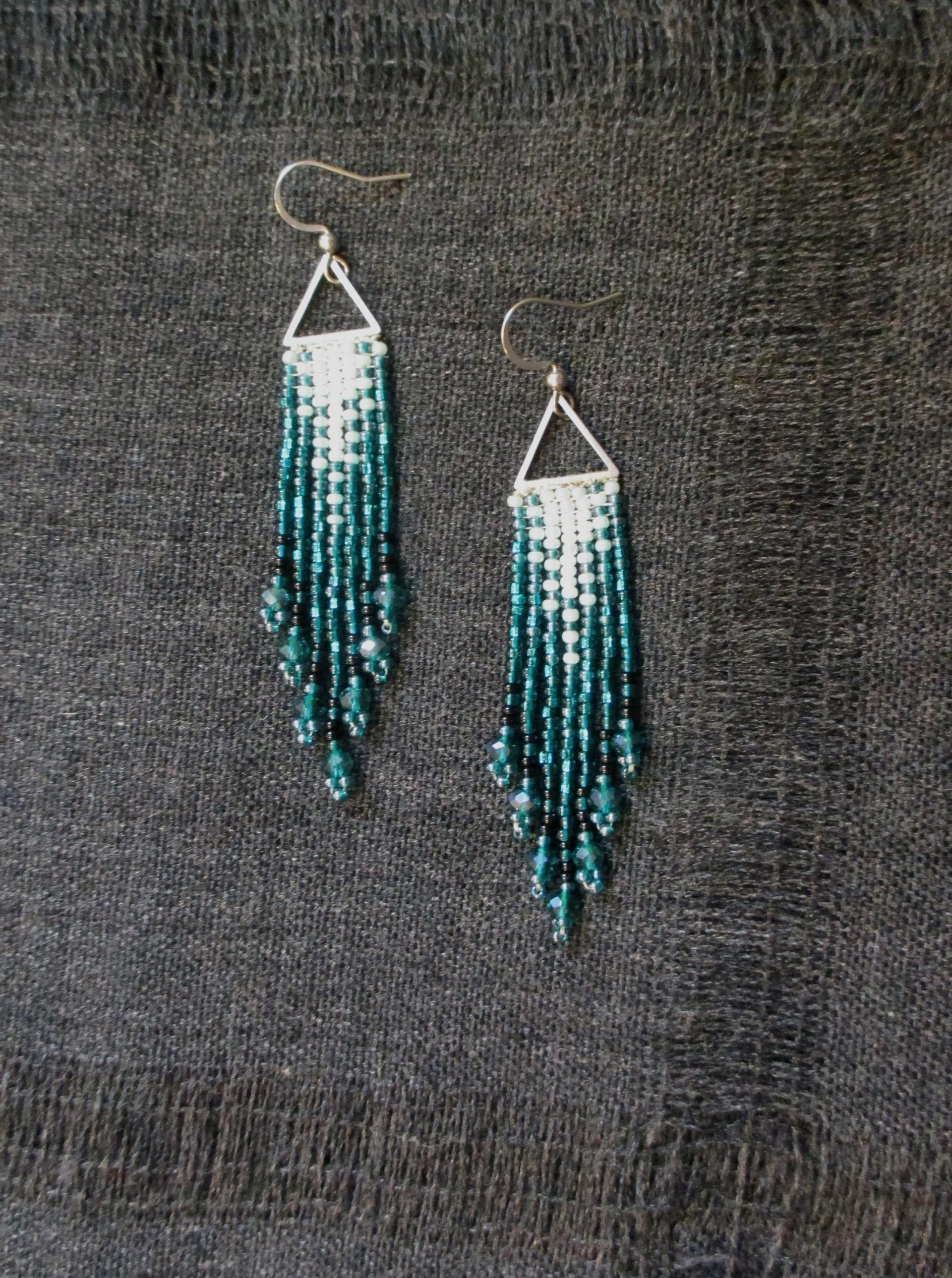 Beaded Fringe Earrings