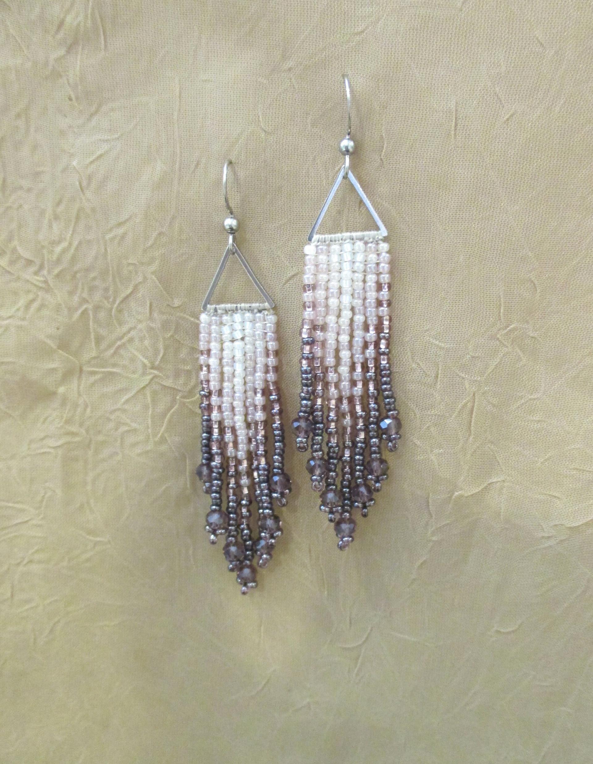 Beaded Fringe Earrings