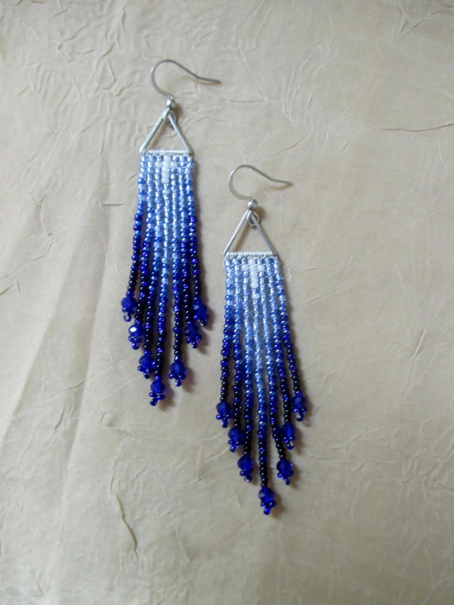 Beaded Fringe Earrings