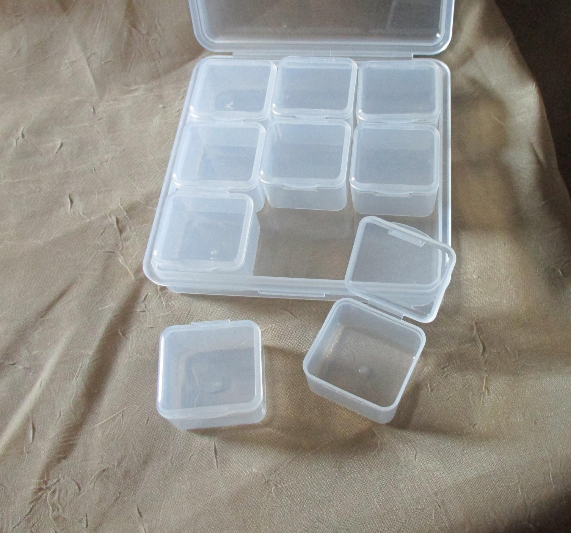 Plastic Containers, Organizers, Bead storage cases  - multiple sizes and styles