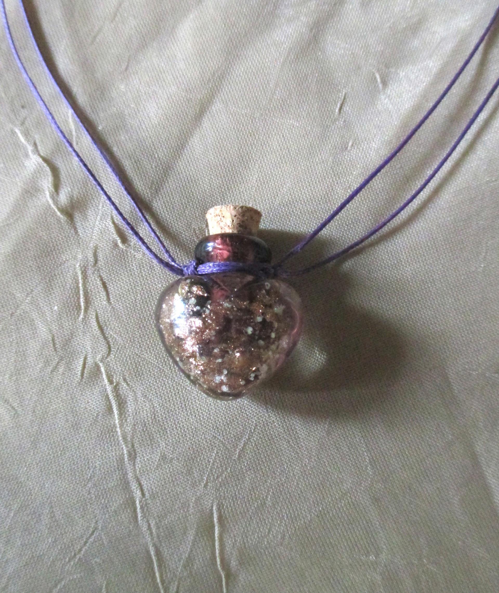 Tiny Jar Necklace with Cork