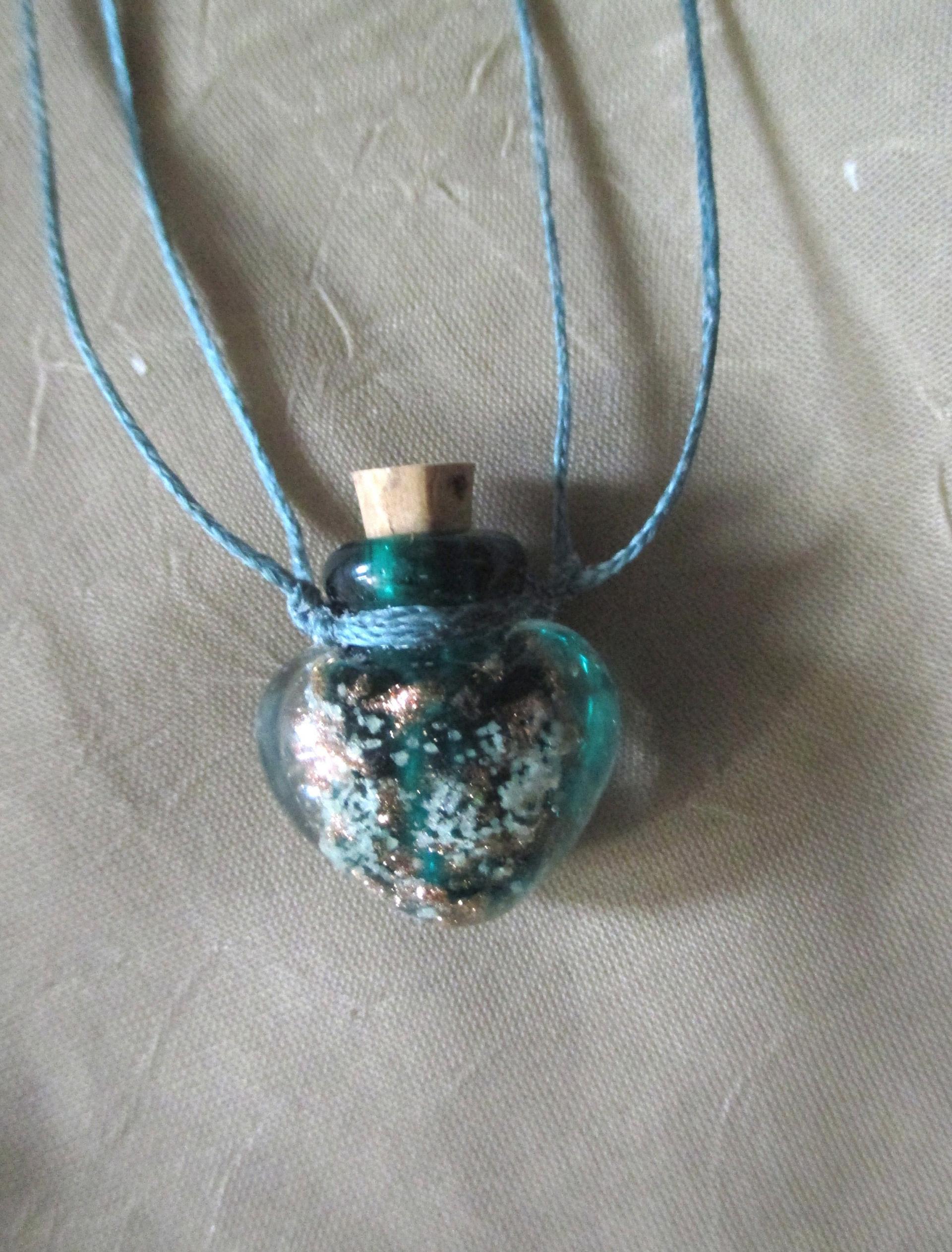 Tiny Jar Necklace with Cork