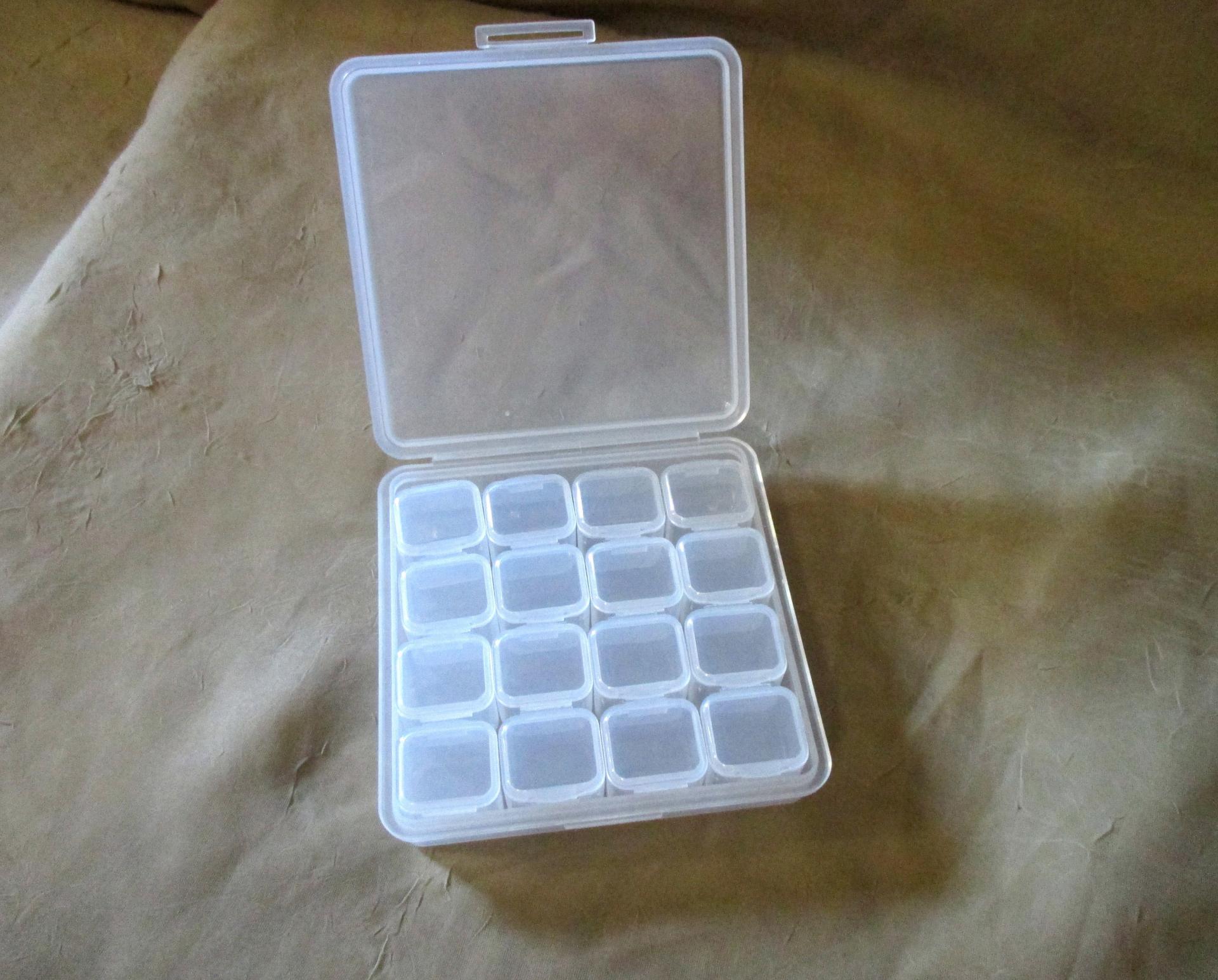 Plastic Containers, Organizers, Bead storage cases  - multiple sizes and styles