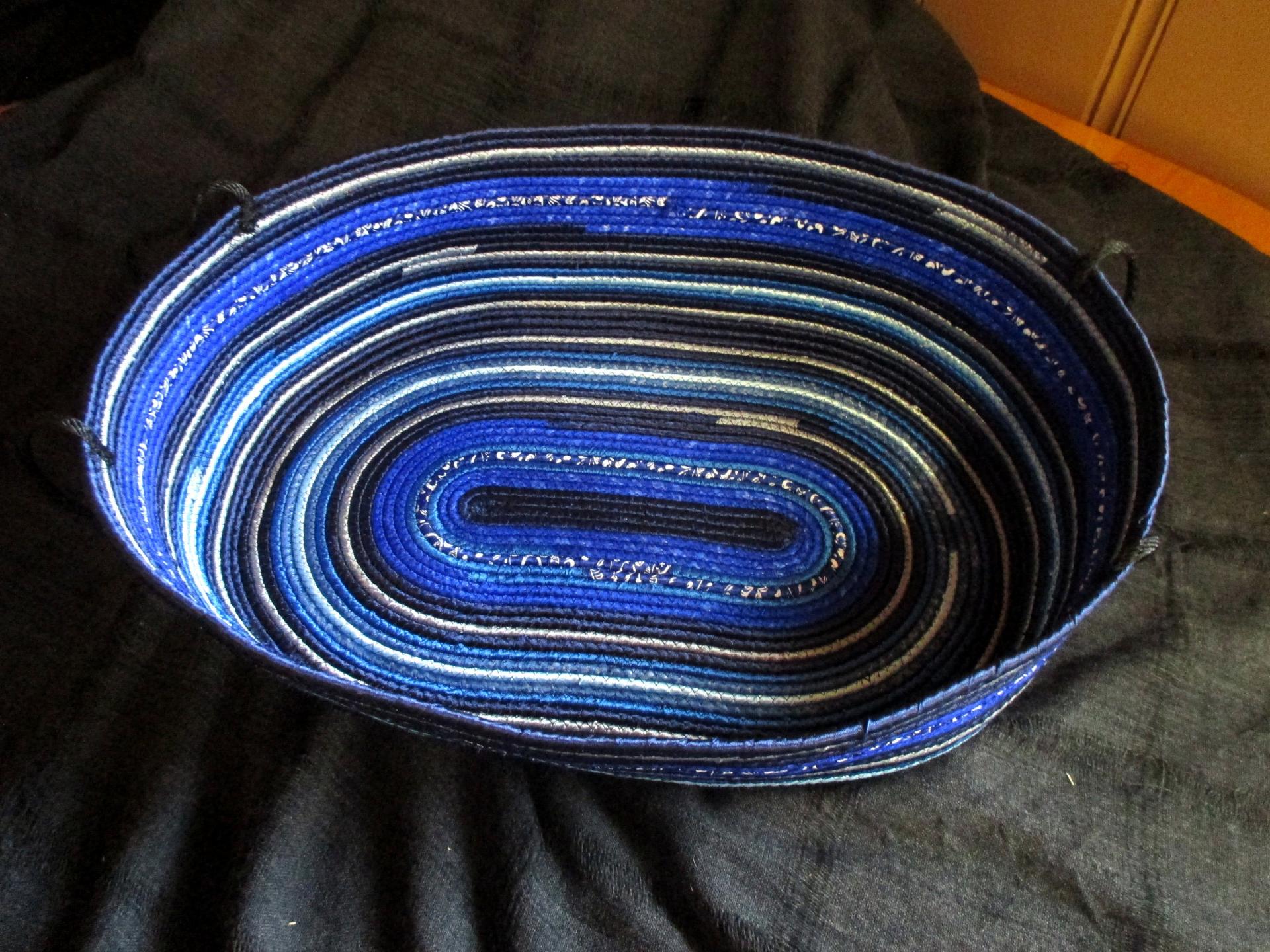 Rope Basket, Oval Gathering Basket, Storage Basket, Catch All
