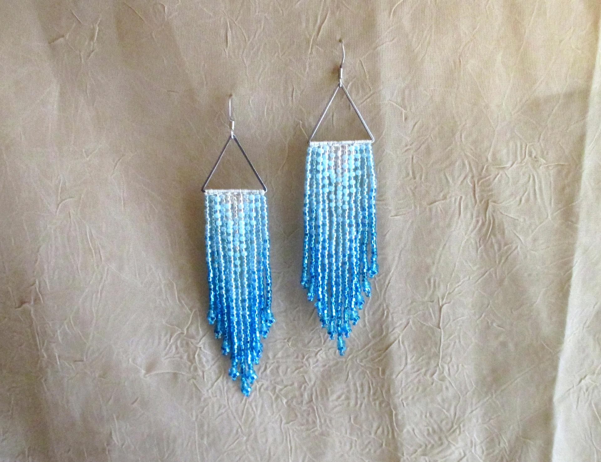 Beaded Fringe Earrings