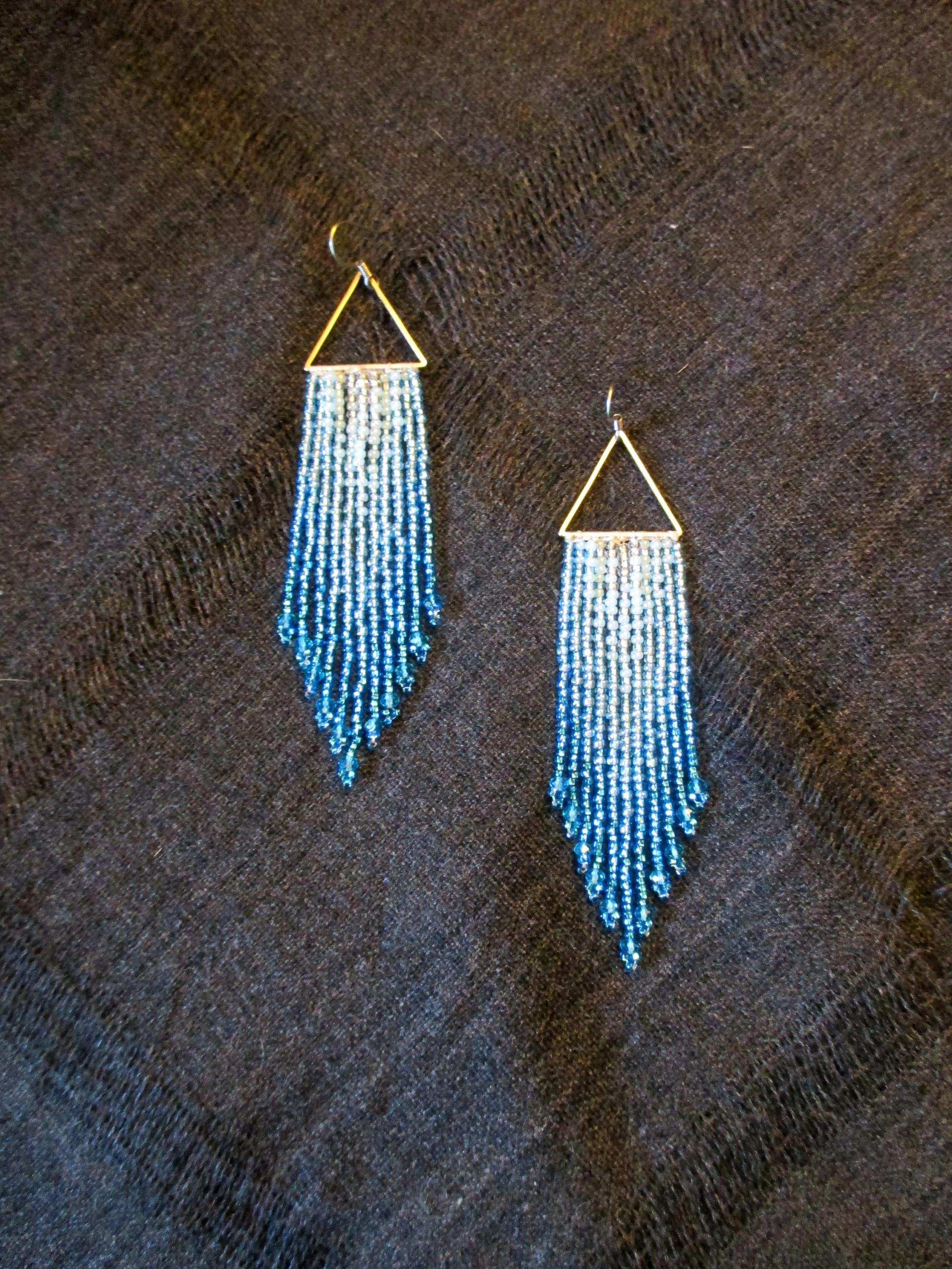 Beaded Fringe Earrings