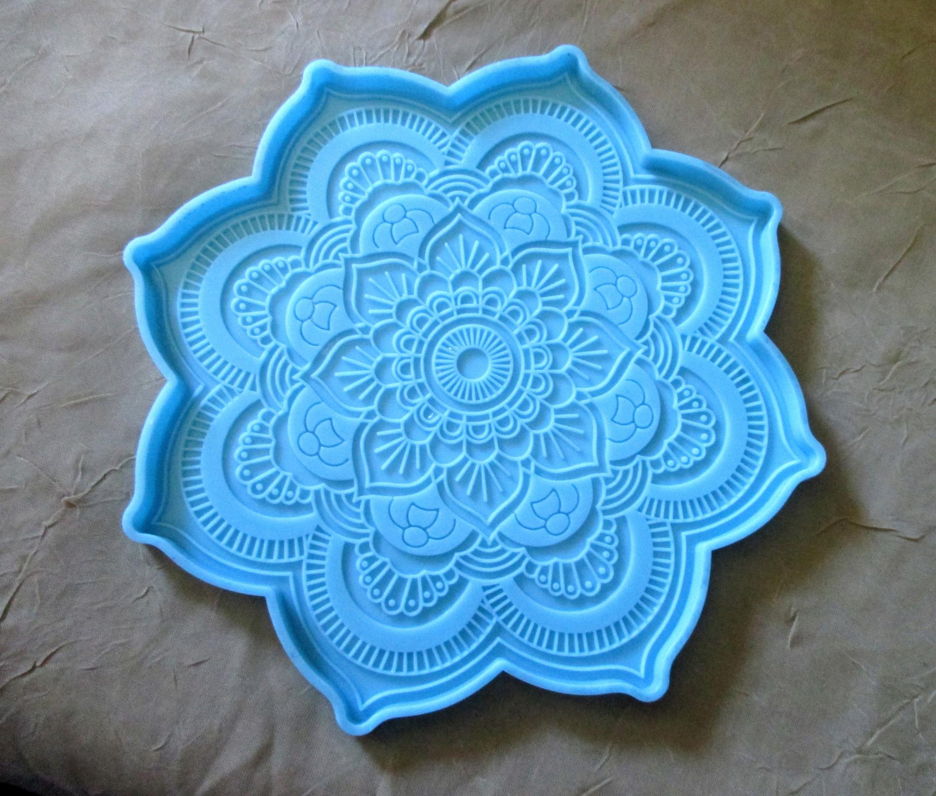 Molds - Mandala Tray Casting Molds - for Epoxy, Clay or other casting medium