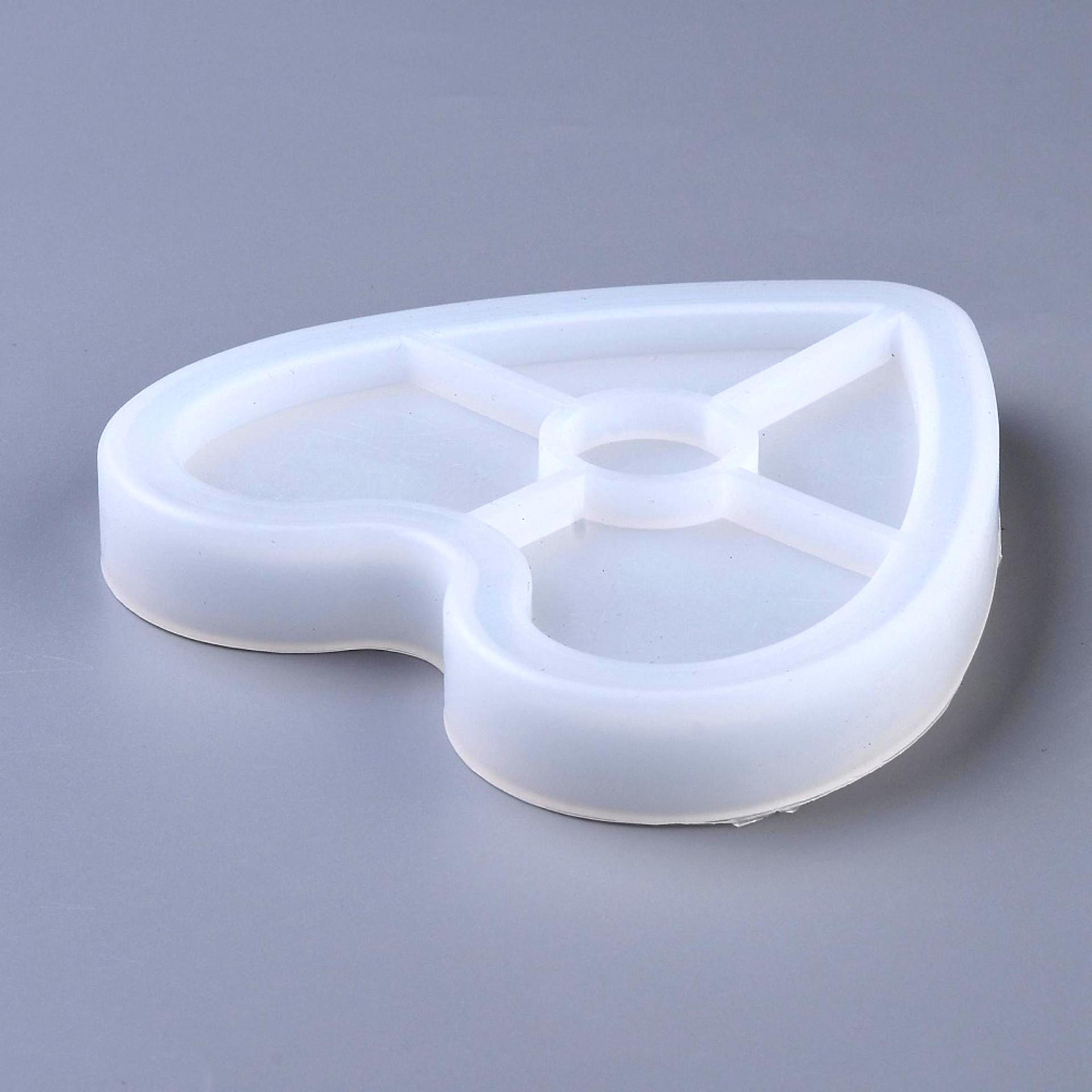 Mold - Heart Plate Casting Mold - for Epoxy, Clay or other casting medium