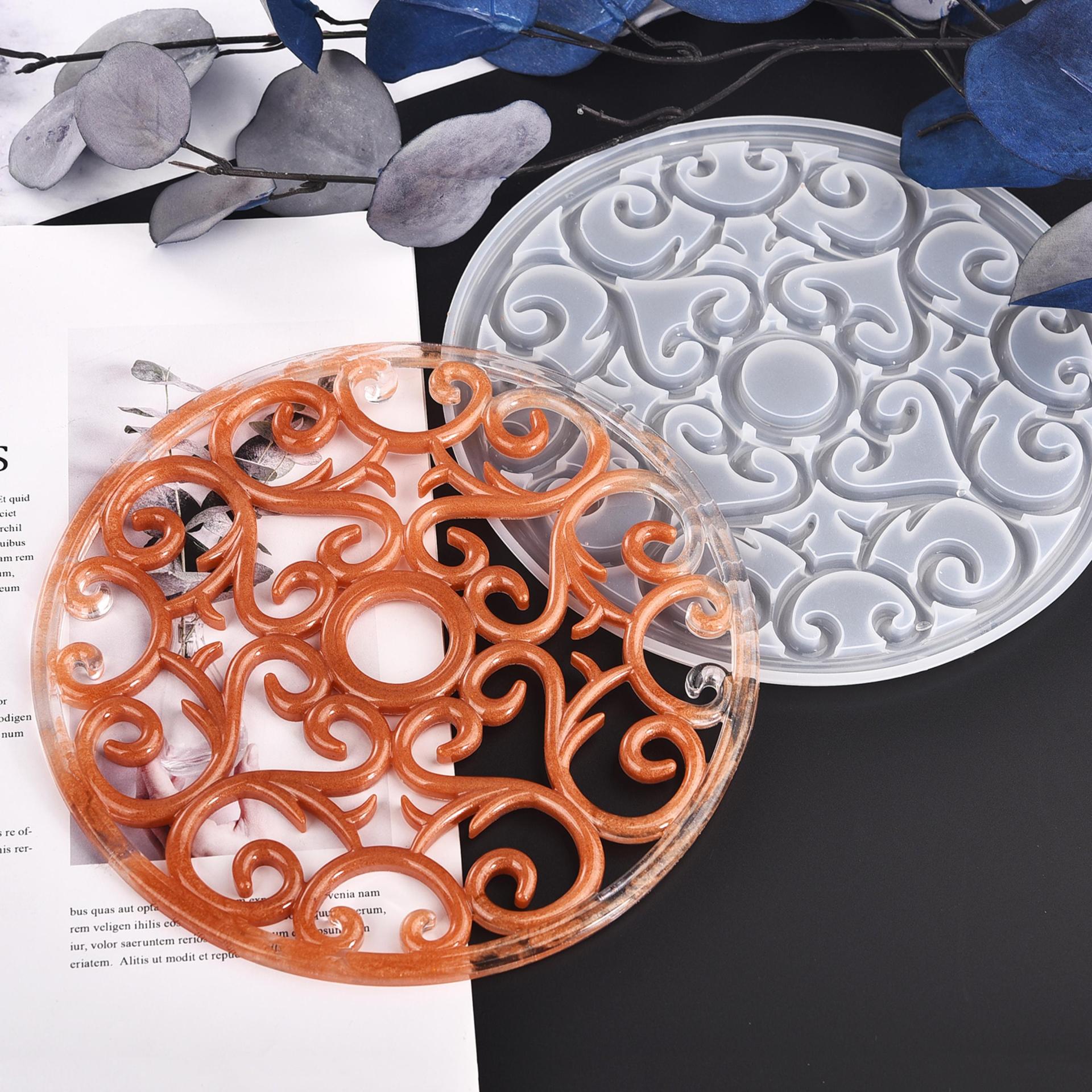 Molds - Mandala Tray Casting Molds - for Epoxy, Clay or other casting medium