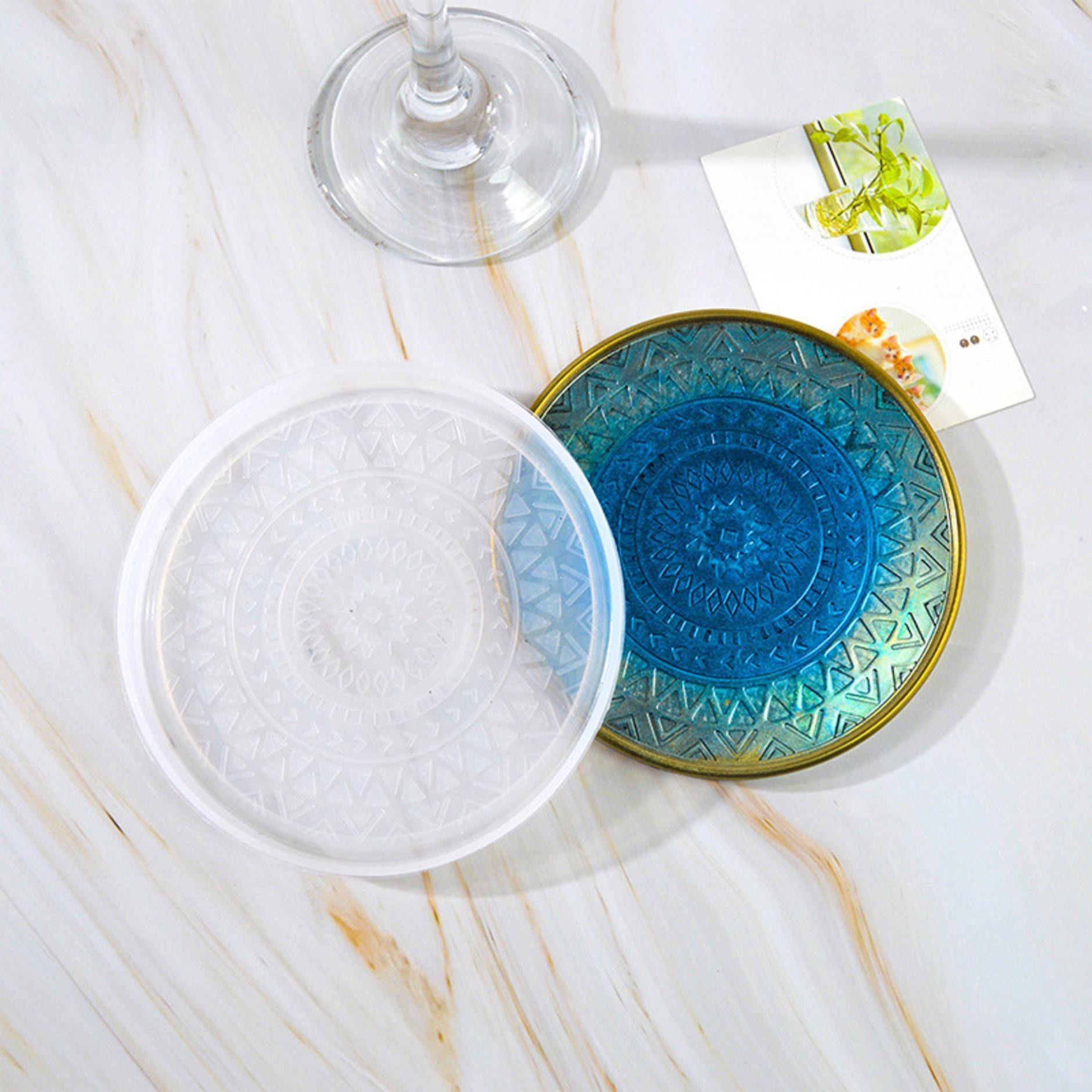 Molds - Mandala Tray Casting Molds - for Epoxy, Clay or other casting medium