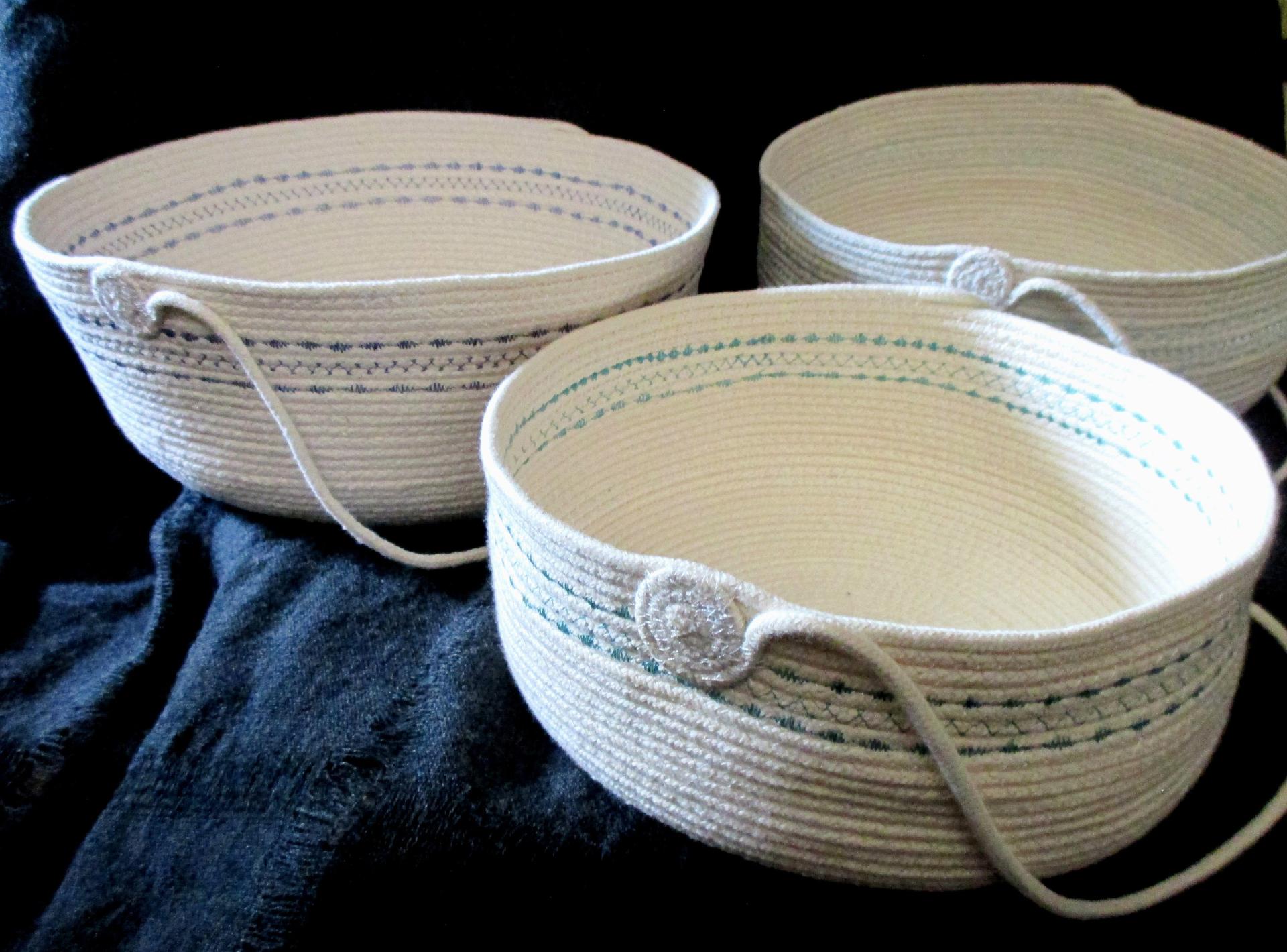 Cotton Rope Basket, Gift Basket, Craft Basket and for Storage