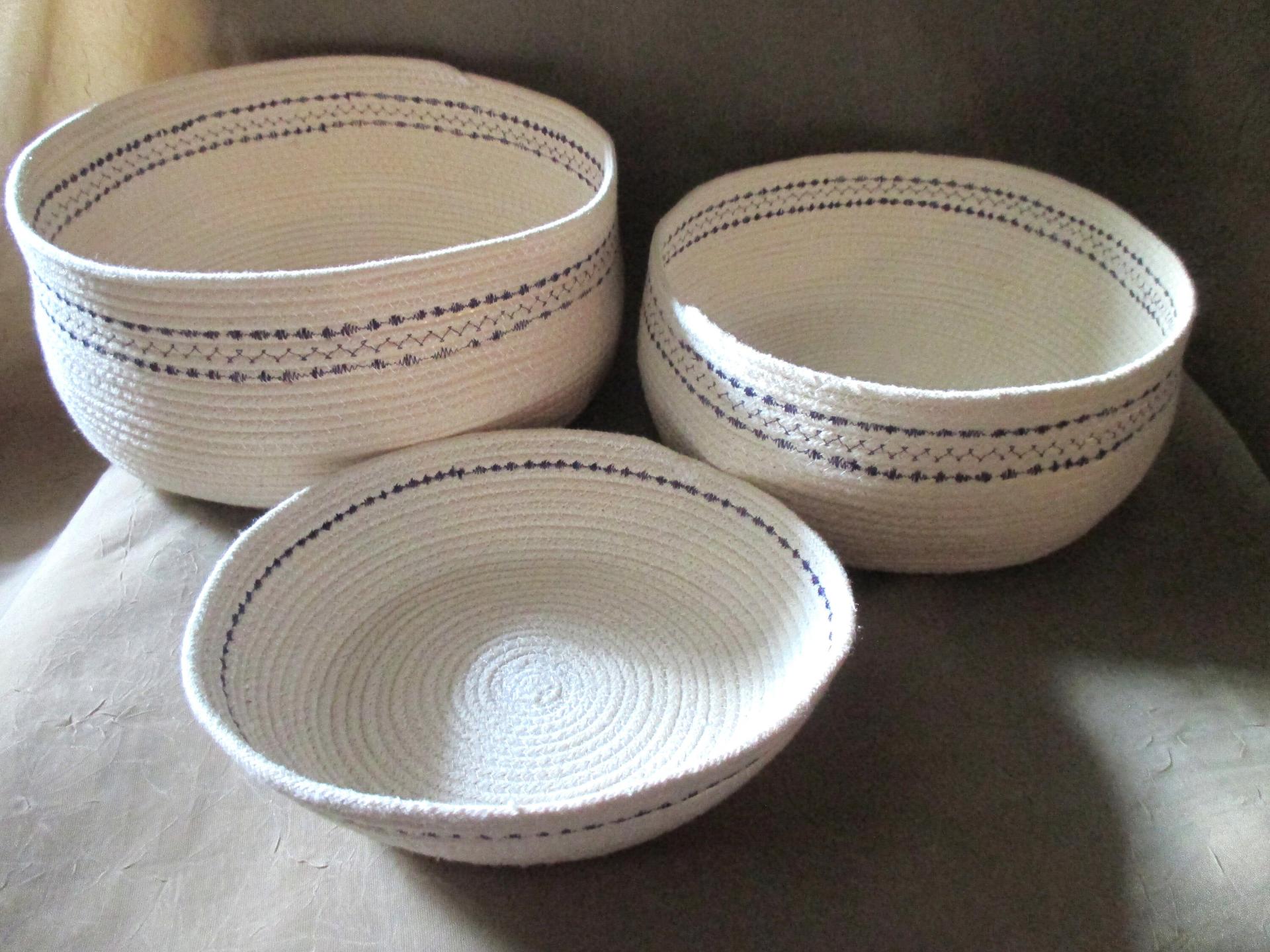 Cotton Rope Basket, Gift Basket, Craft Basket and for Storage