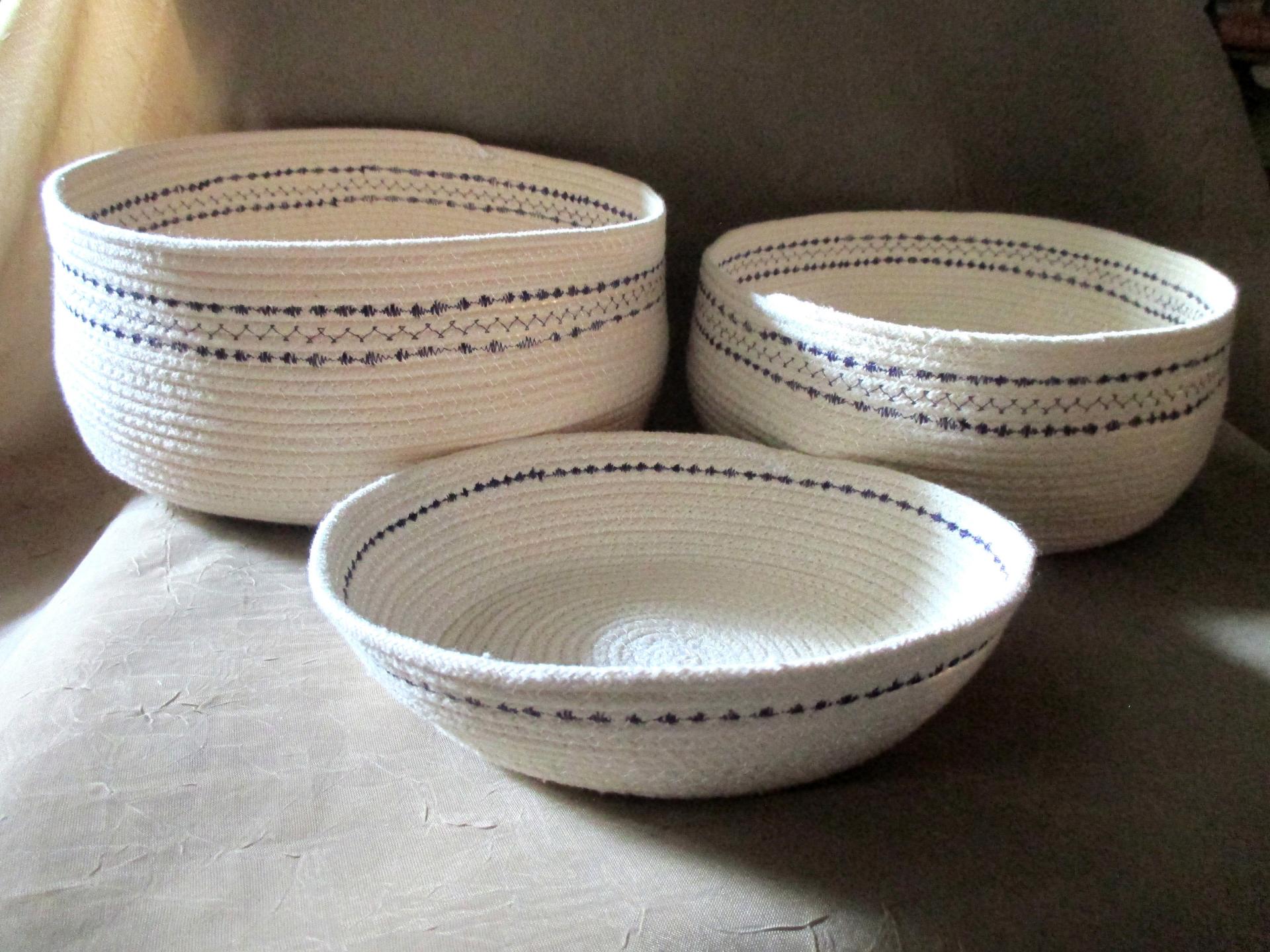 Cotton Rope Basket, Gift Basket, Craft Basket and for Storage