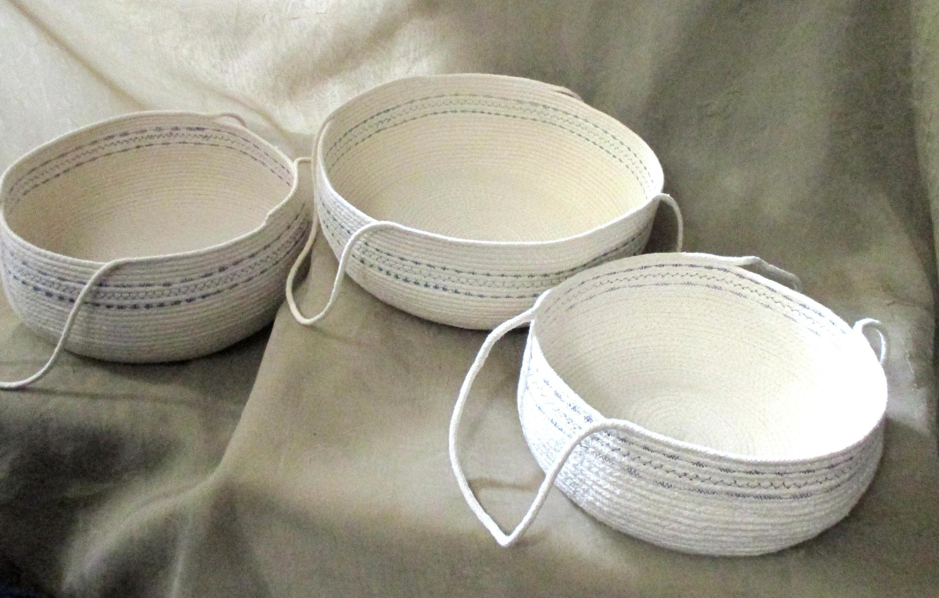 Cotton Rope Basket, Gift Basket, Craft Basket, Gathering Basket, Storage Basket