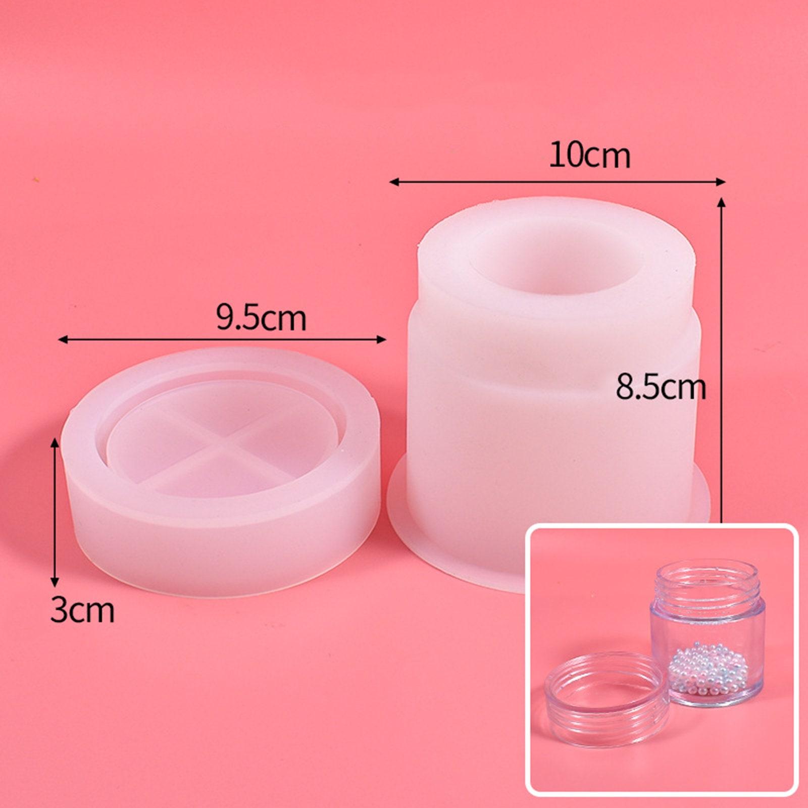 Mold - Jar Casting Mold - for Epoxy, Clay or other casting medium - Jar with screw top lid