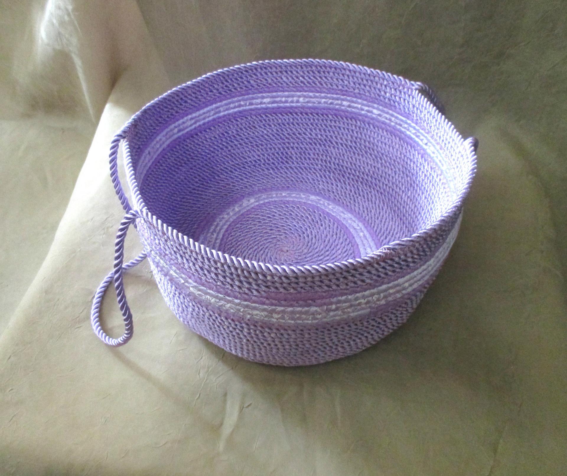 Rope Basket, Wrap Basket, Storage, Catch All, Rope Bowl