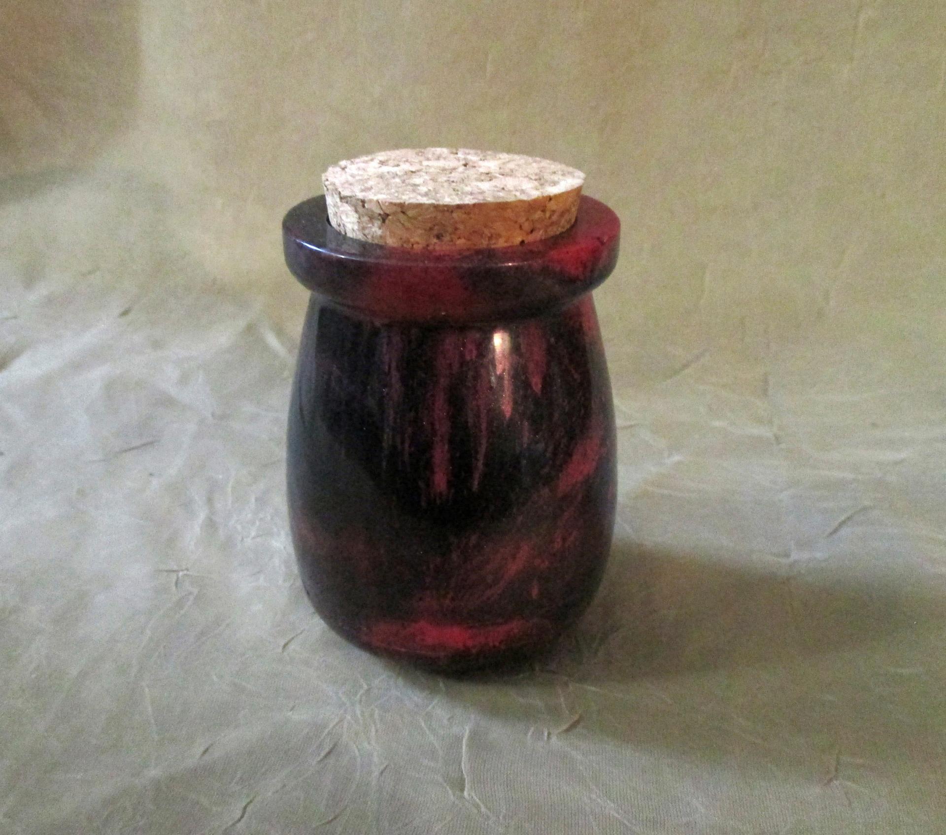 Handmade Jars with Cork - Resin Art - Stash Jar