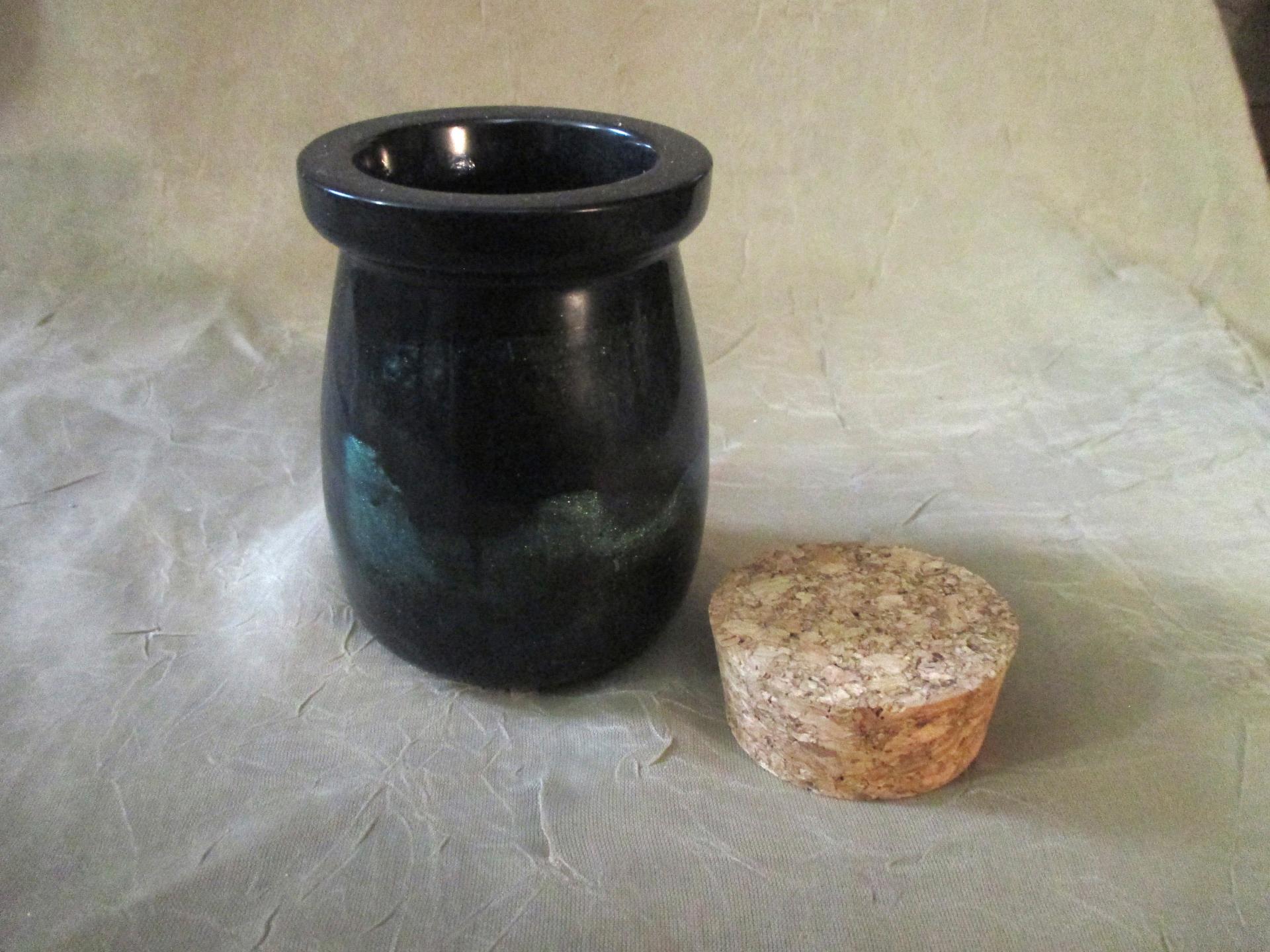 Handmade Jars with Cork - Resin Art - Stash Jar